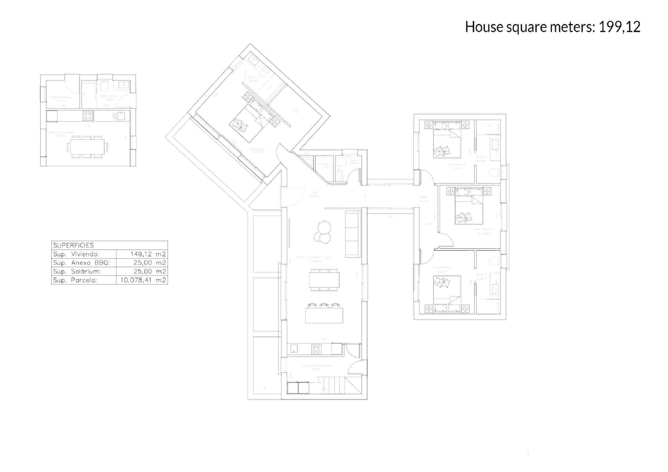 Luxury Detached Villa on 10,000 m2 Plot in Algorfa close to La Finca Golf Resort - floor plan 3