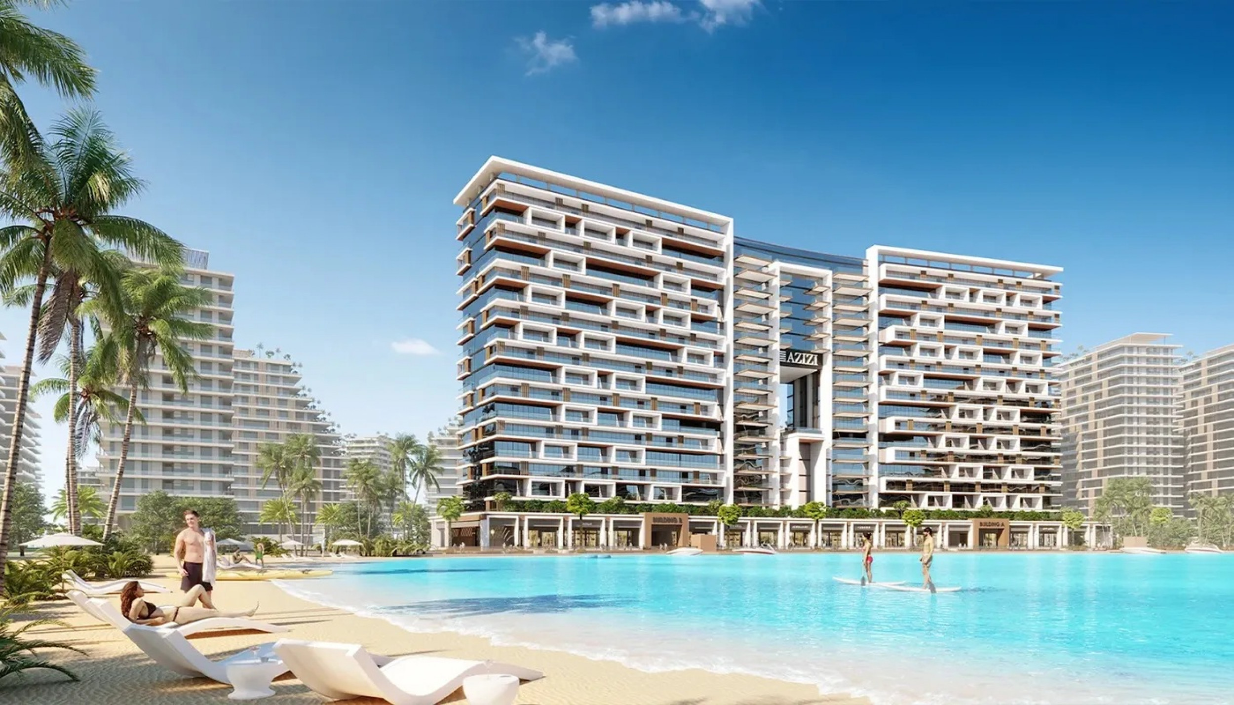 Venetian Inspired Waterfront One Bedroom Apartments in Azizi Venice Development in Dubai South