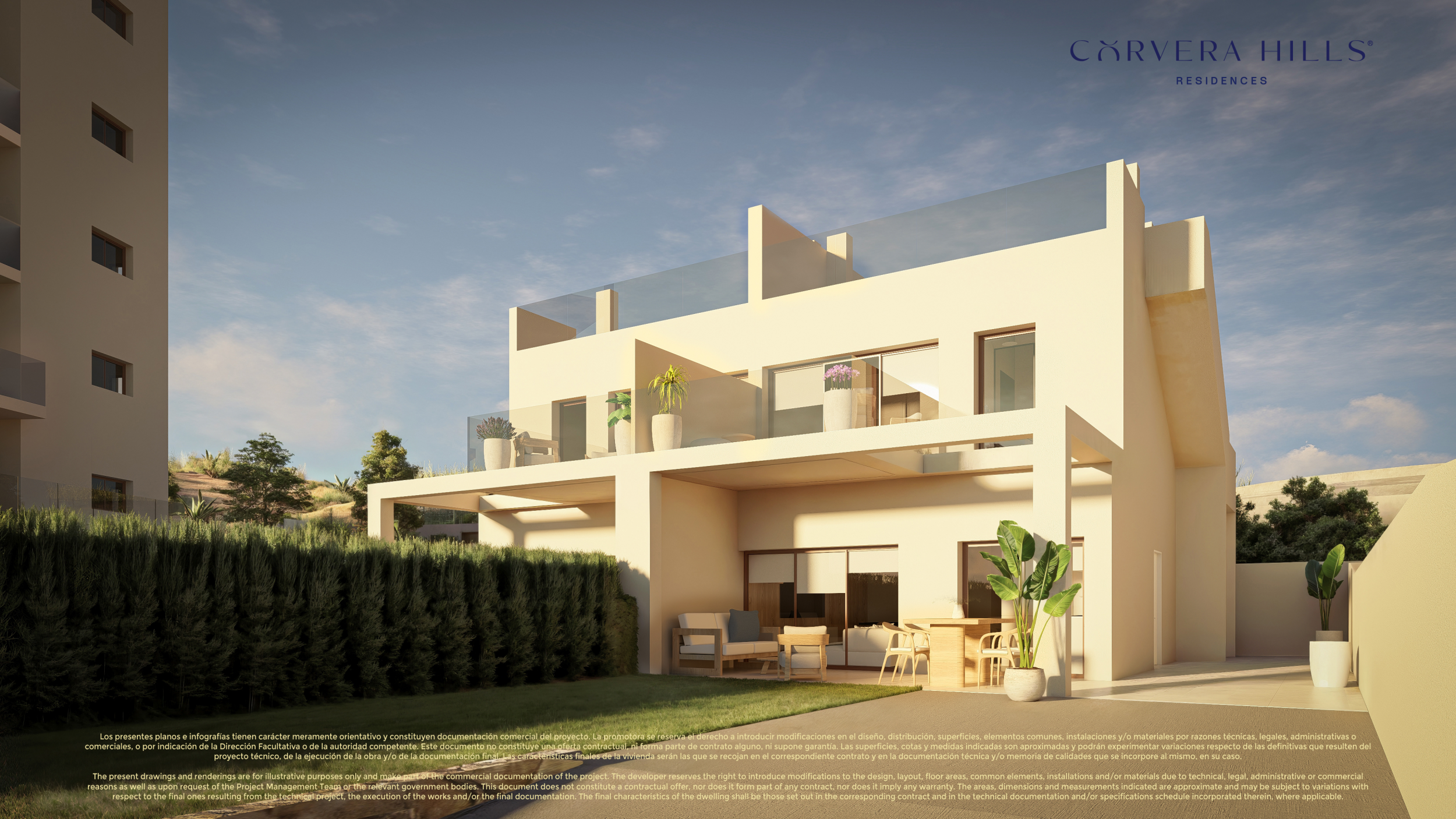 Modern New Build Semi Detached Villas with Solarium &amp; Communal Pool in Corvera Golf &amp; Country Club