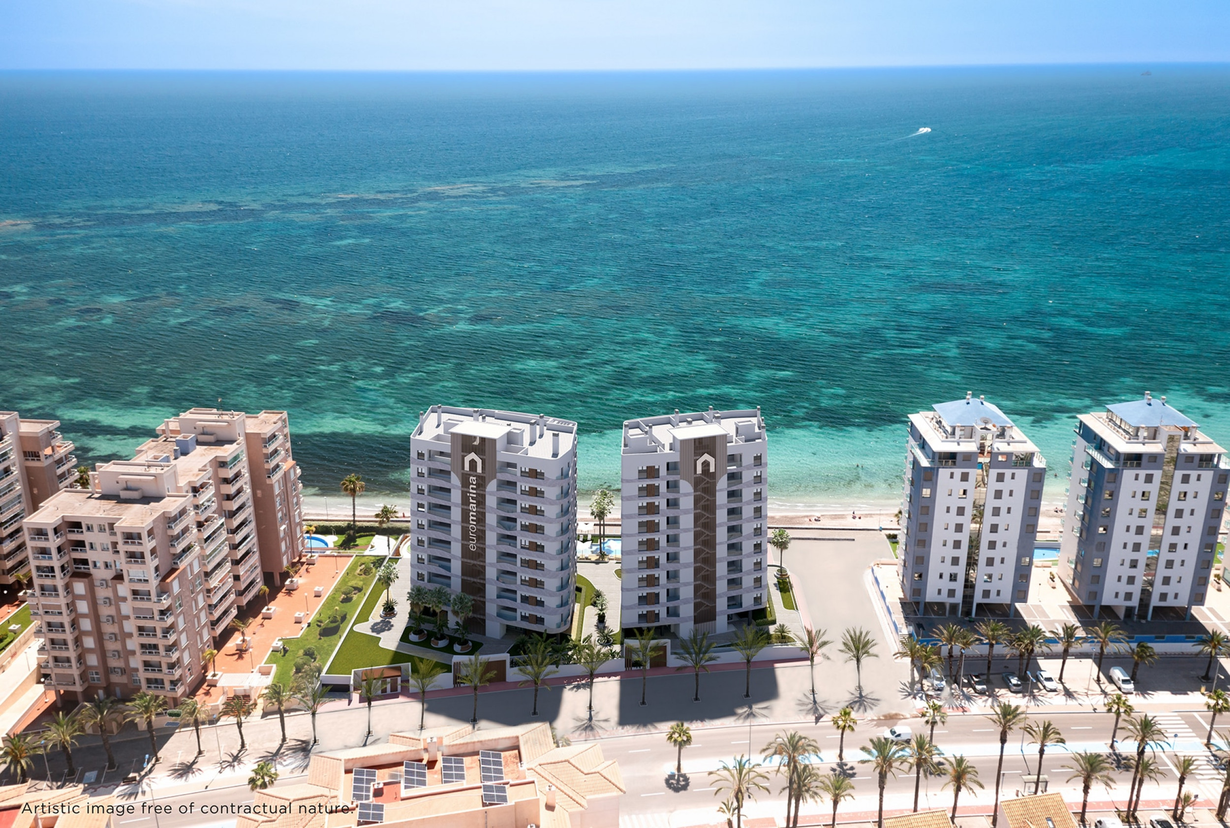 Beautiful Frontline Sea View Apartments with Communal Pool, Gym and Sauna in La Manga del Mar Menor.  Ready Sept 2026