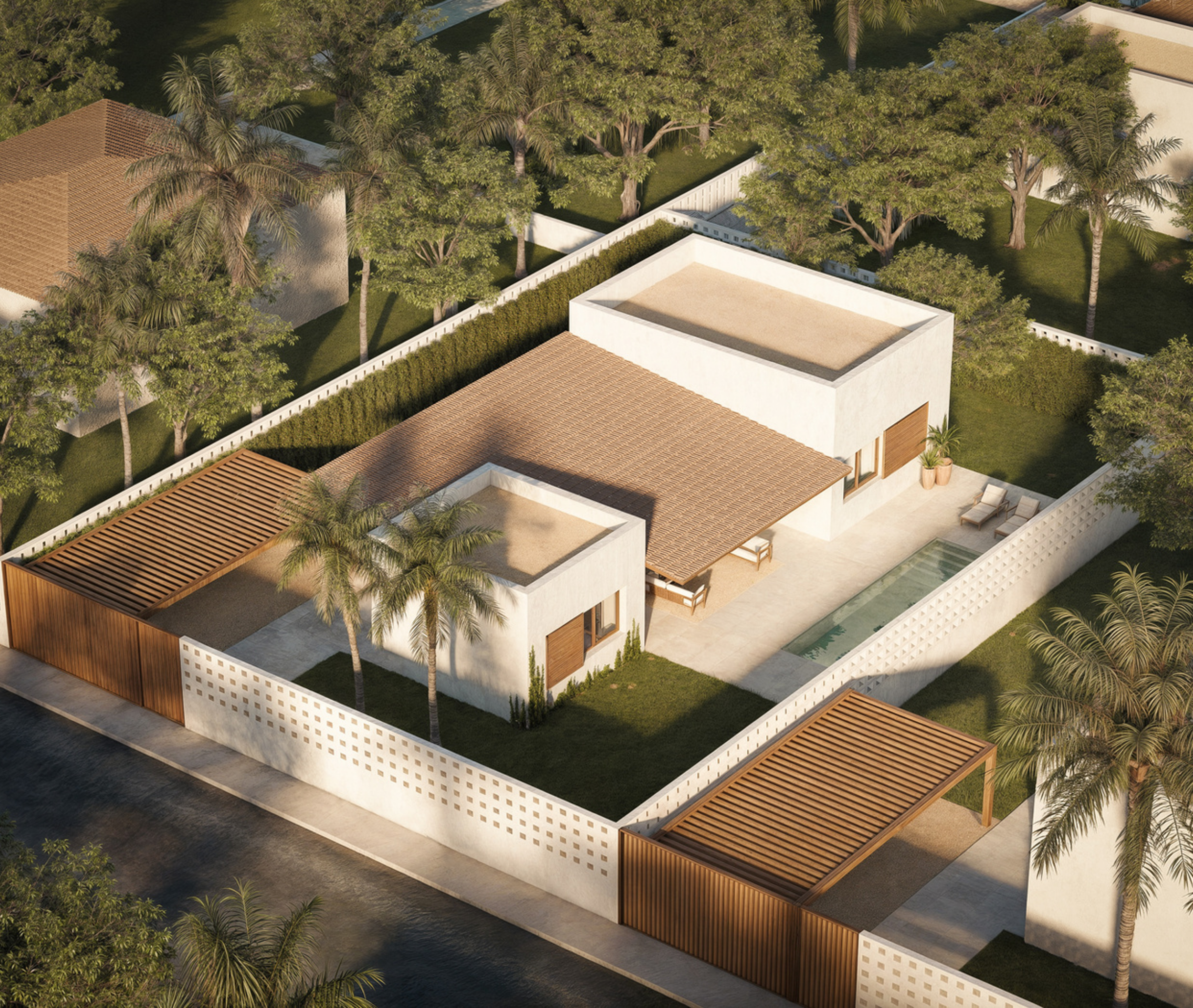 Walk to Beach.  Beautiful New Build Detached Villas in La Manga del Mar Menor.  Ready Summer 2026.