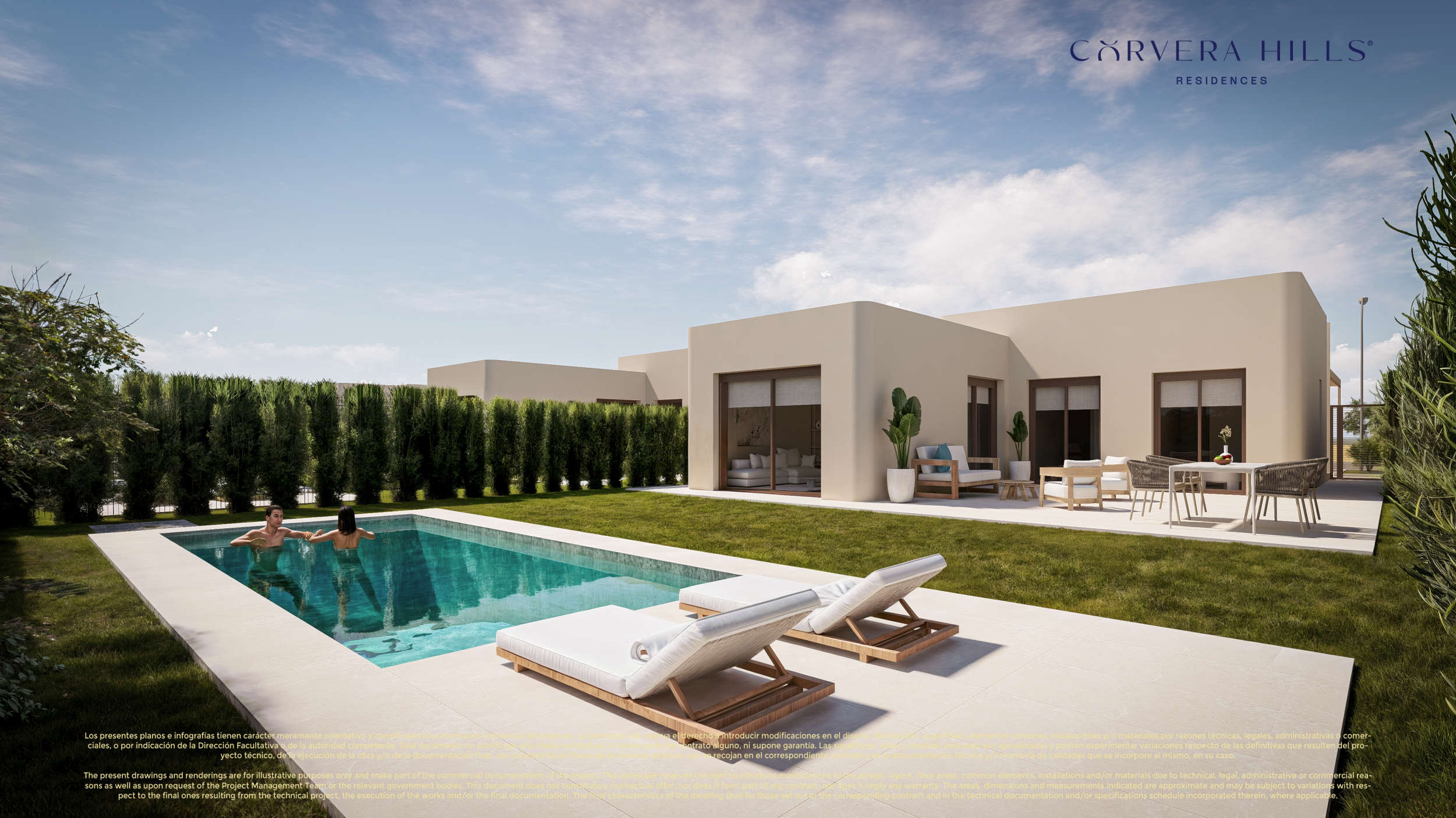 New Build Frontline Golf Detached Villas with Private Pool &amp; Solarium in Corvera Golf &amp; Country Club.  Ready June 2027