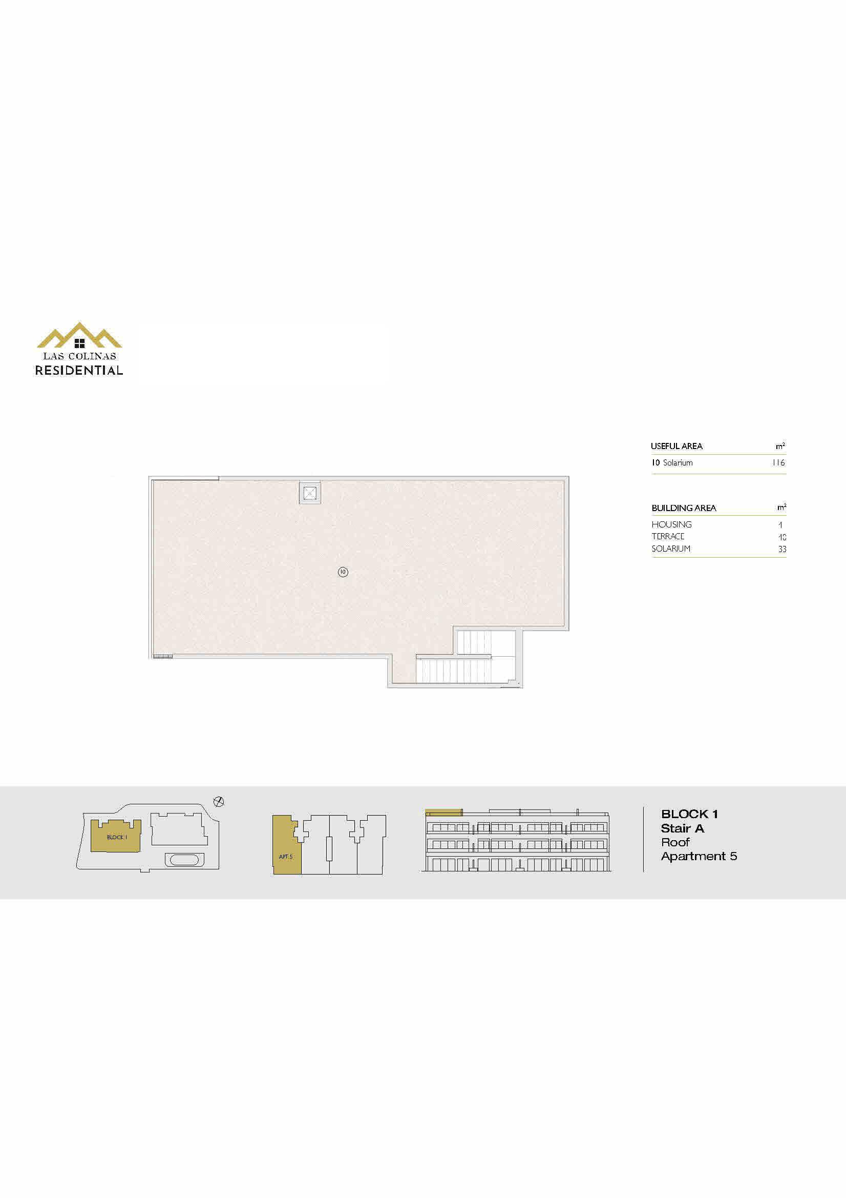 READY MAY 2027. Beautiful Penthouse Apartment with Solarium, Sun Terrace and Golf &amp; Sea Views in Las Colinas Golf &amp; Country Club - floor plan 2
