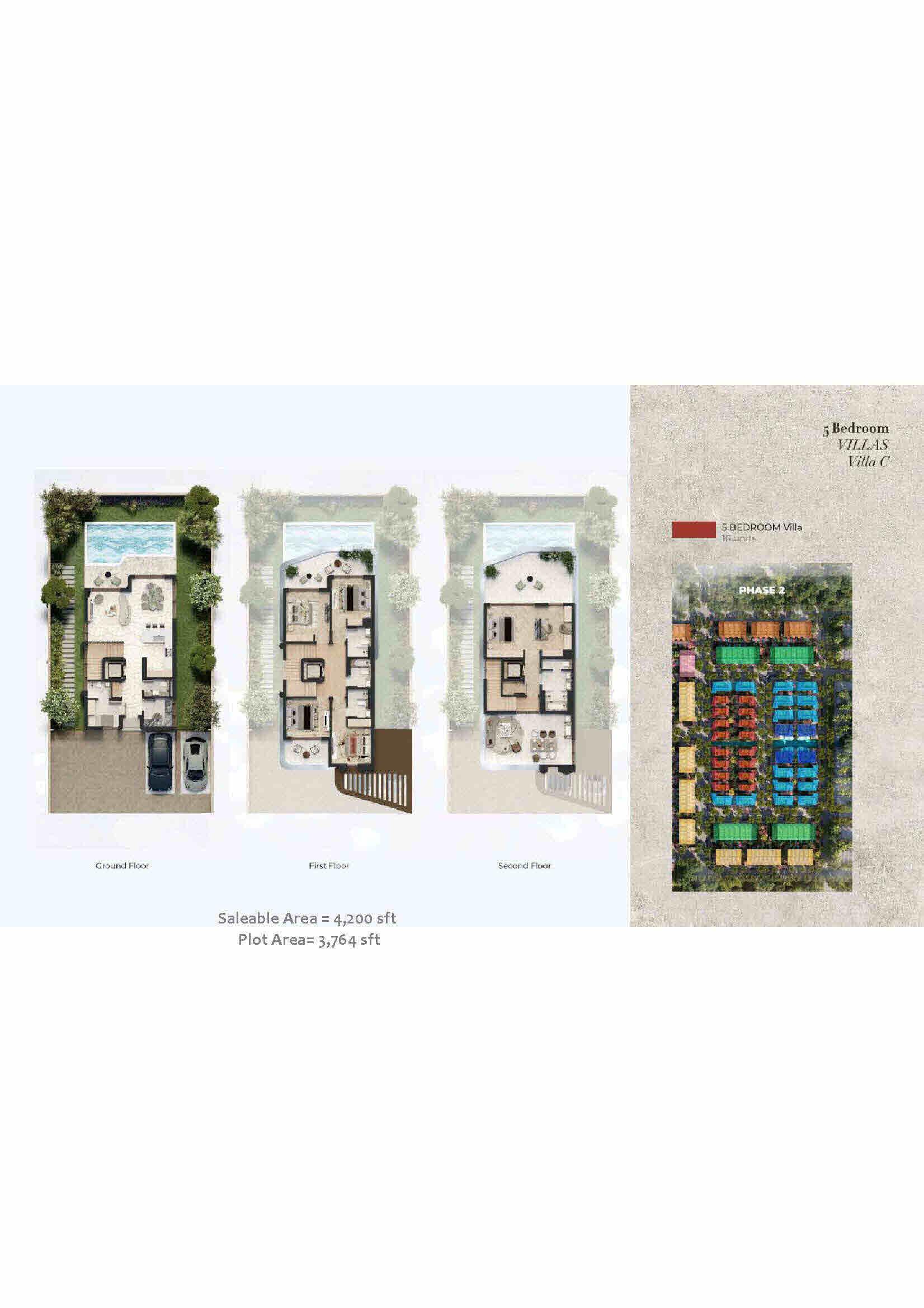 Luxury 5 Bedroom Villa in upscale Development in Dubai.  Ready Q4 2028 - floor plan 1
