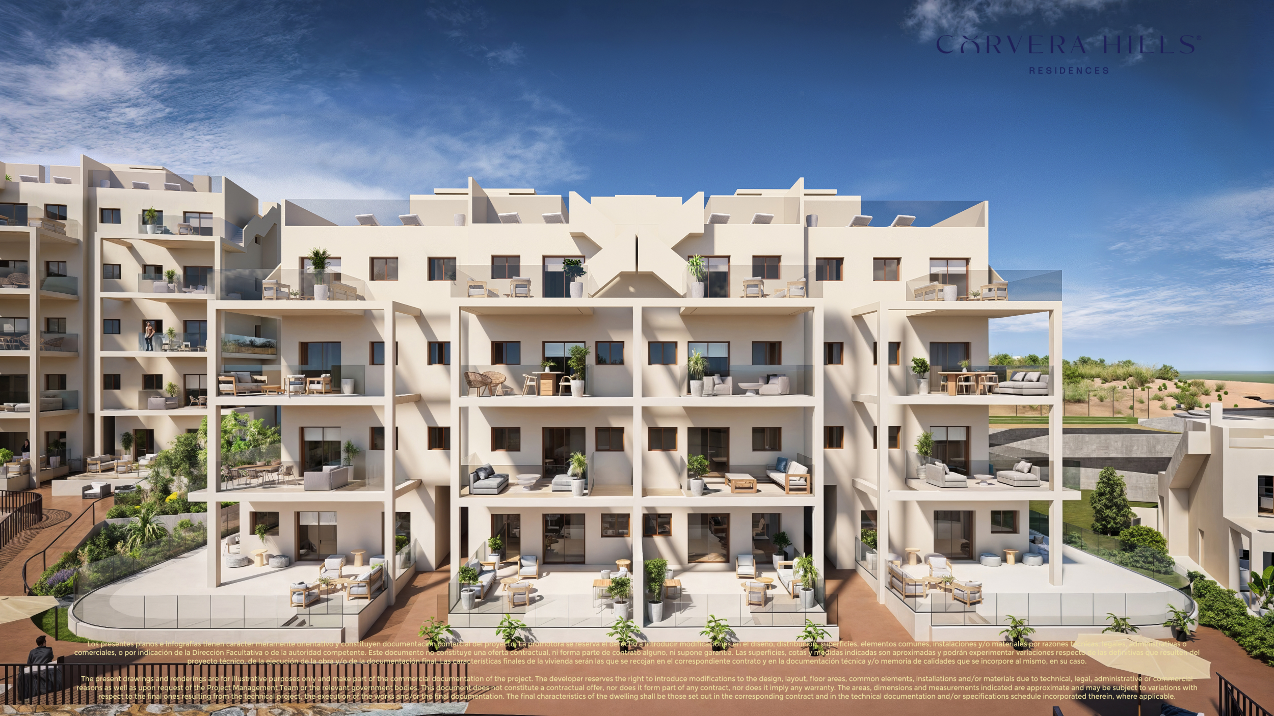 New Build Penthouse Apartments with Communal Pool in Corvera Hills Resort