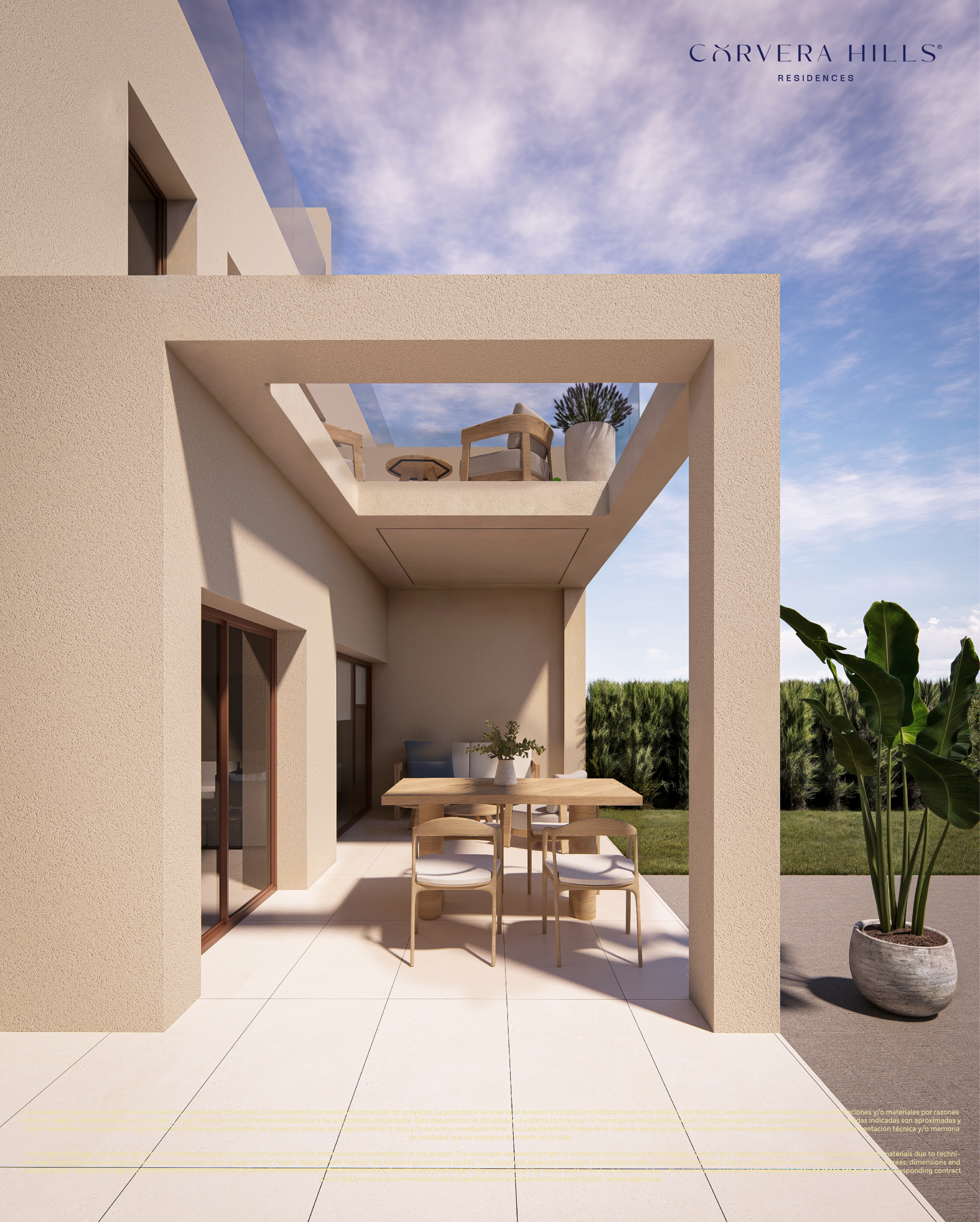 Modern New Build Semi Detached Villas with Solarium &amp; Communal Pool in Corvera Golf &amp; Country Club