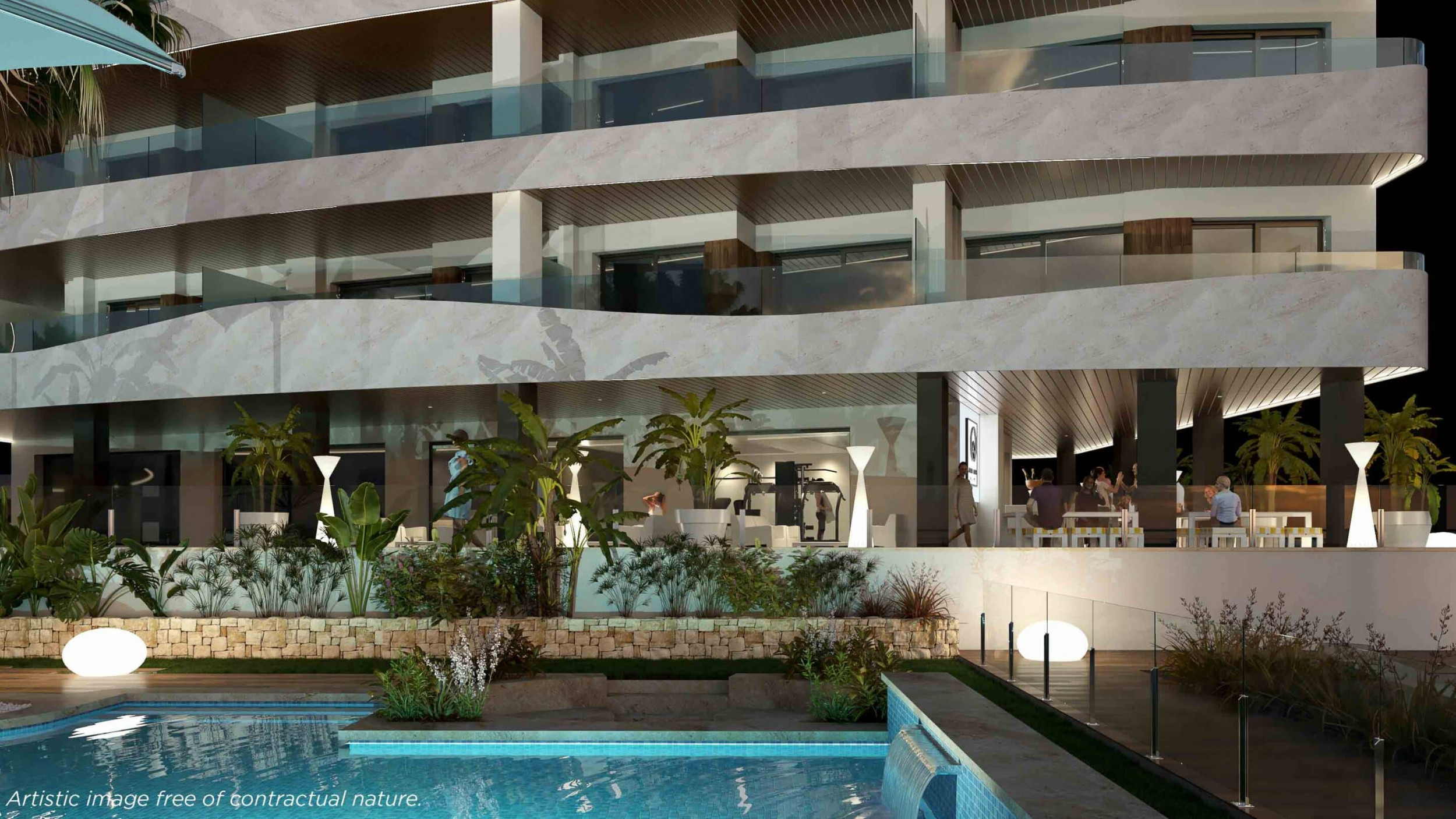 Beautiful Frontline Sea View Apartments with Communal Pool, Gym and Sauna in La Manga del Mar Menor.  Ready Sept 2026