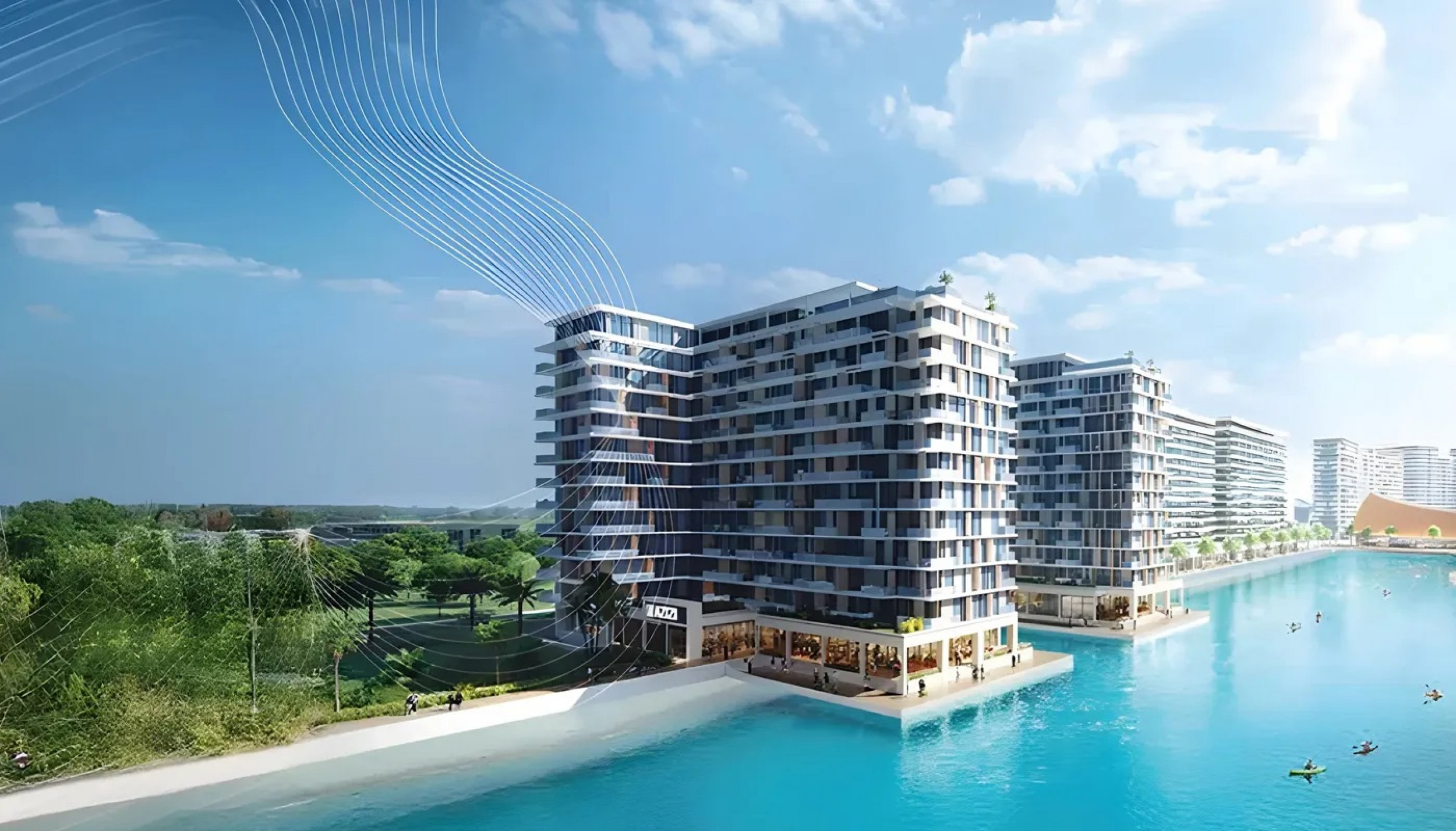 Venetian Inspired Waterfront Three Bedroom Apartments in Azizi Venice Development in Dubai South