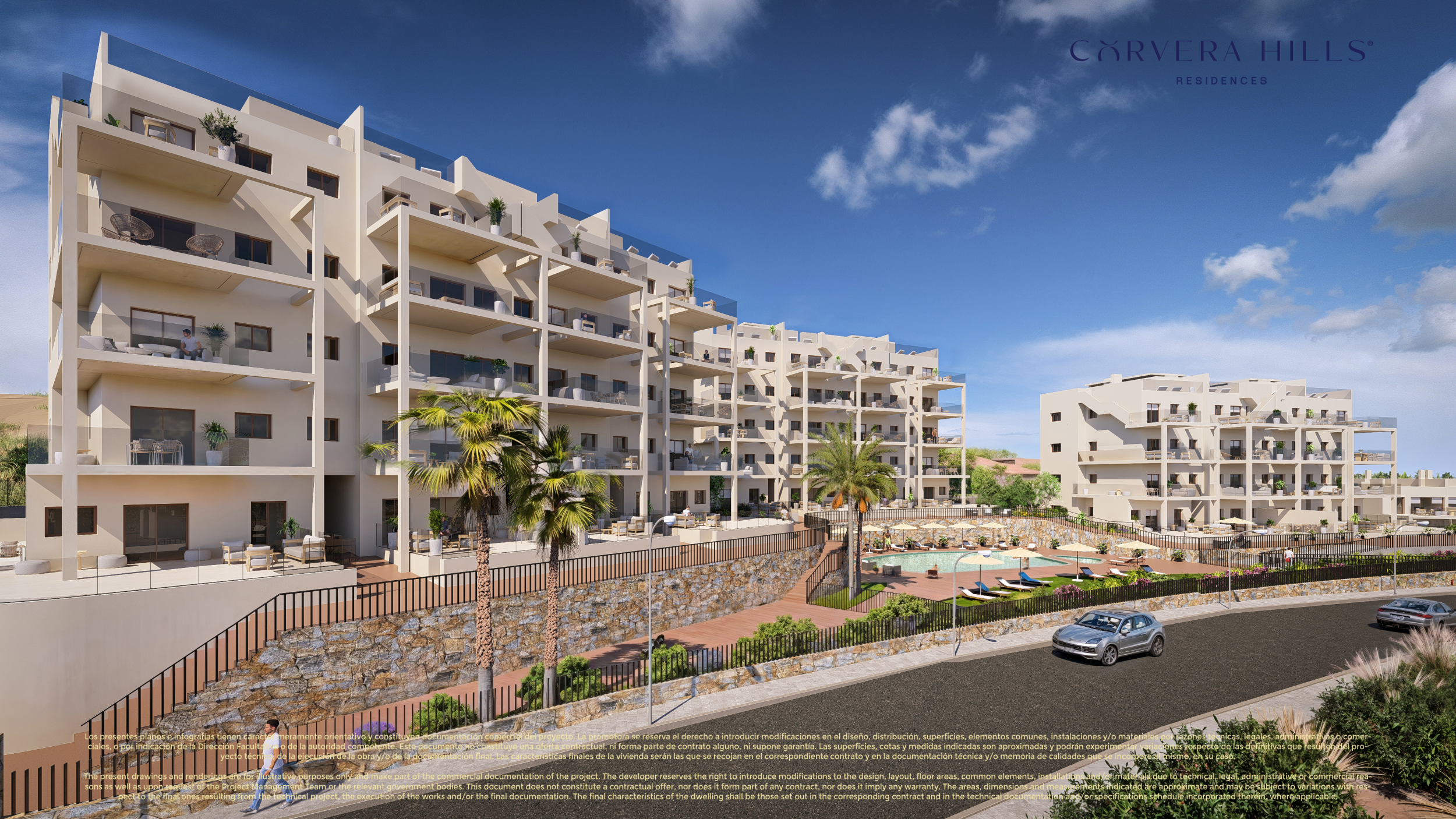 New Build Penthouse Apartments with Communal Pool in Corvera Hills Resort