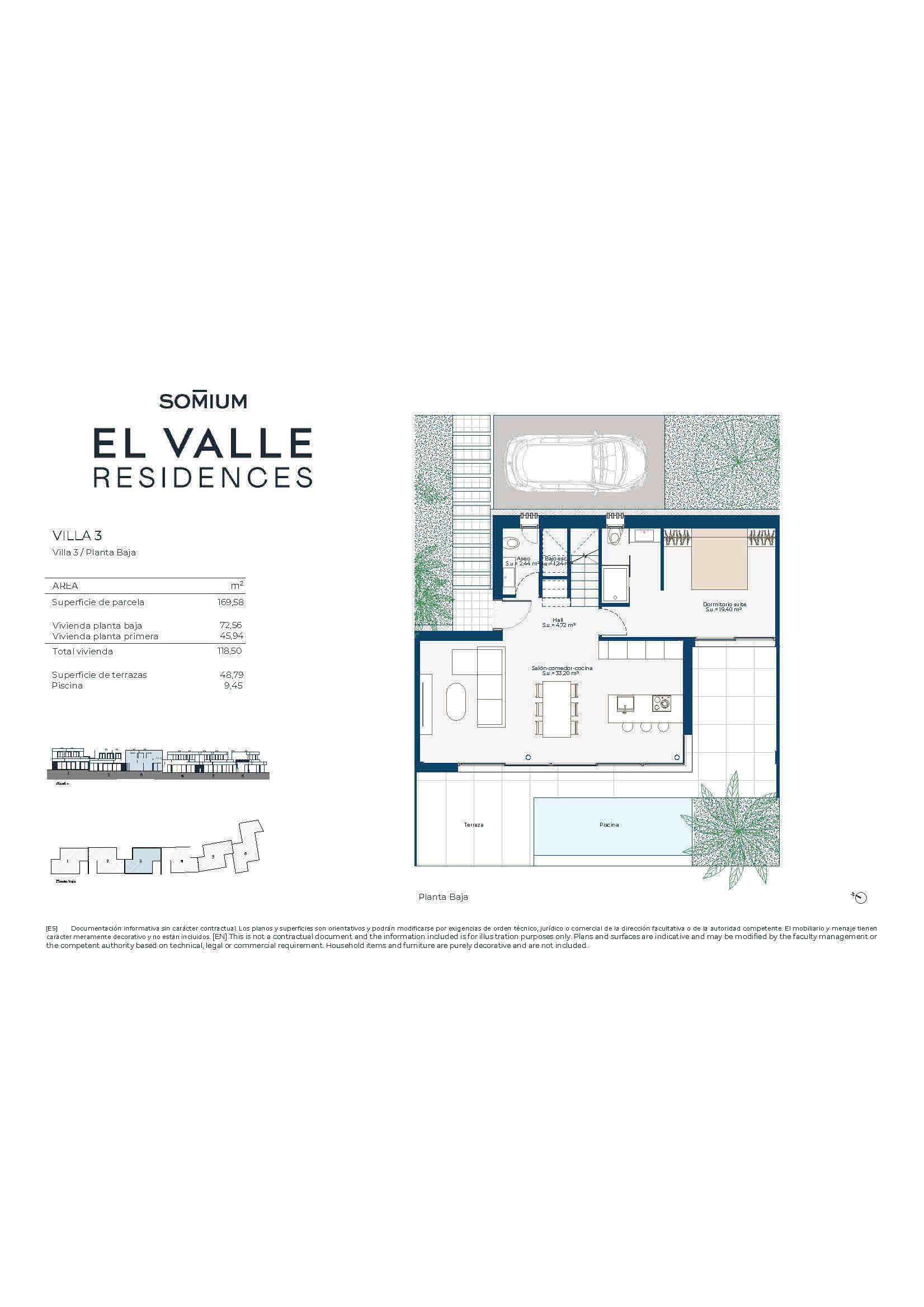 New Build Semi Detached Villas with own Pool in El Valle Golf Resort - floor plan 3