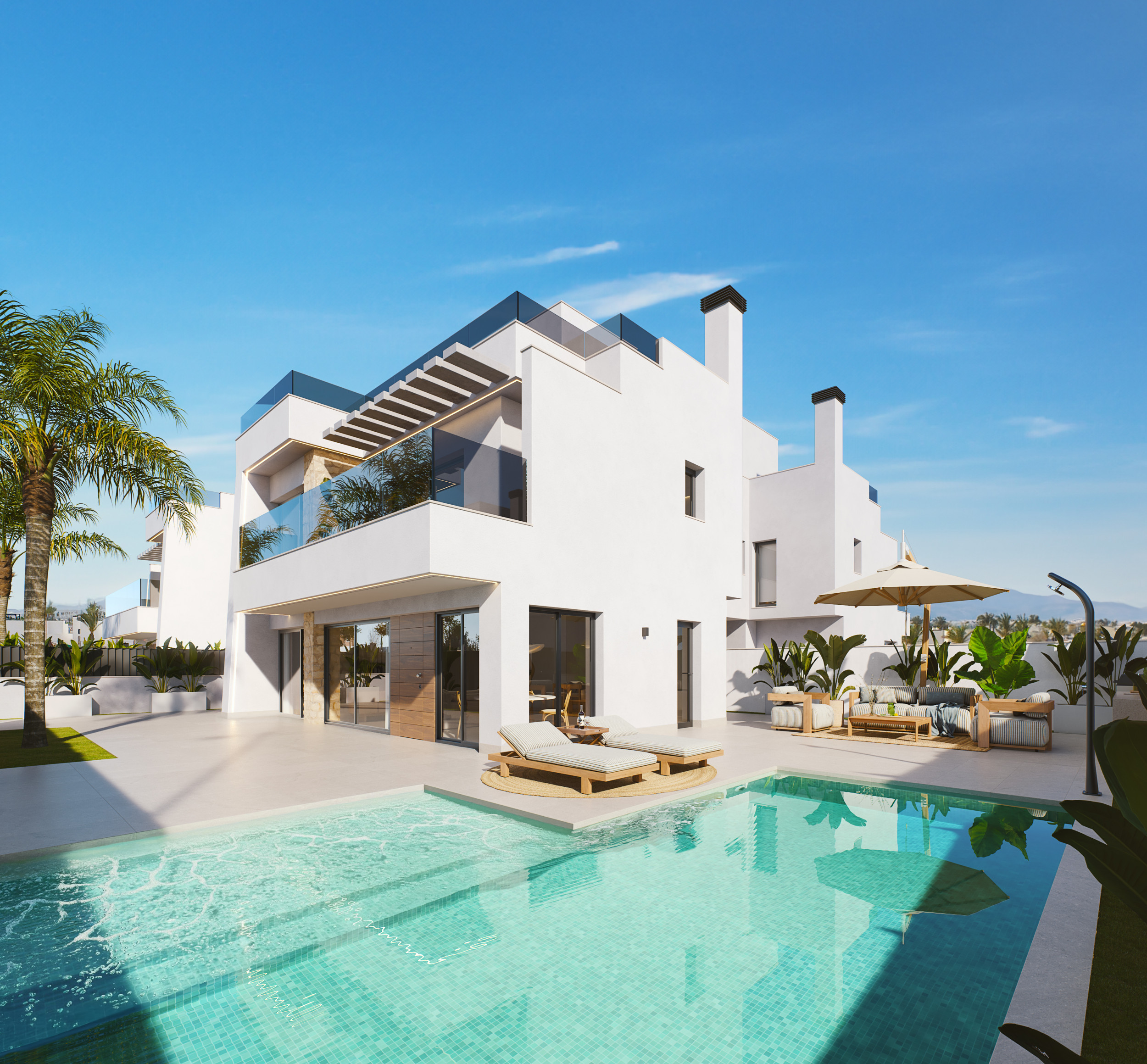 South Facing!  2 Exclusive 4 Bed Detached Villas with Basement, Pool and Solarium in Santa Rosalia Lake and Life Resort