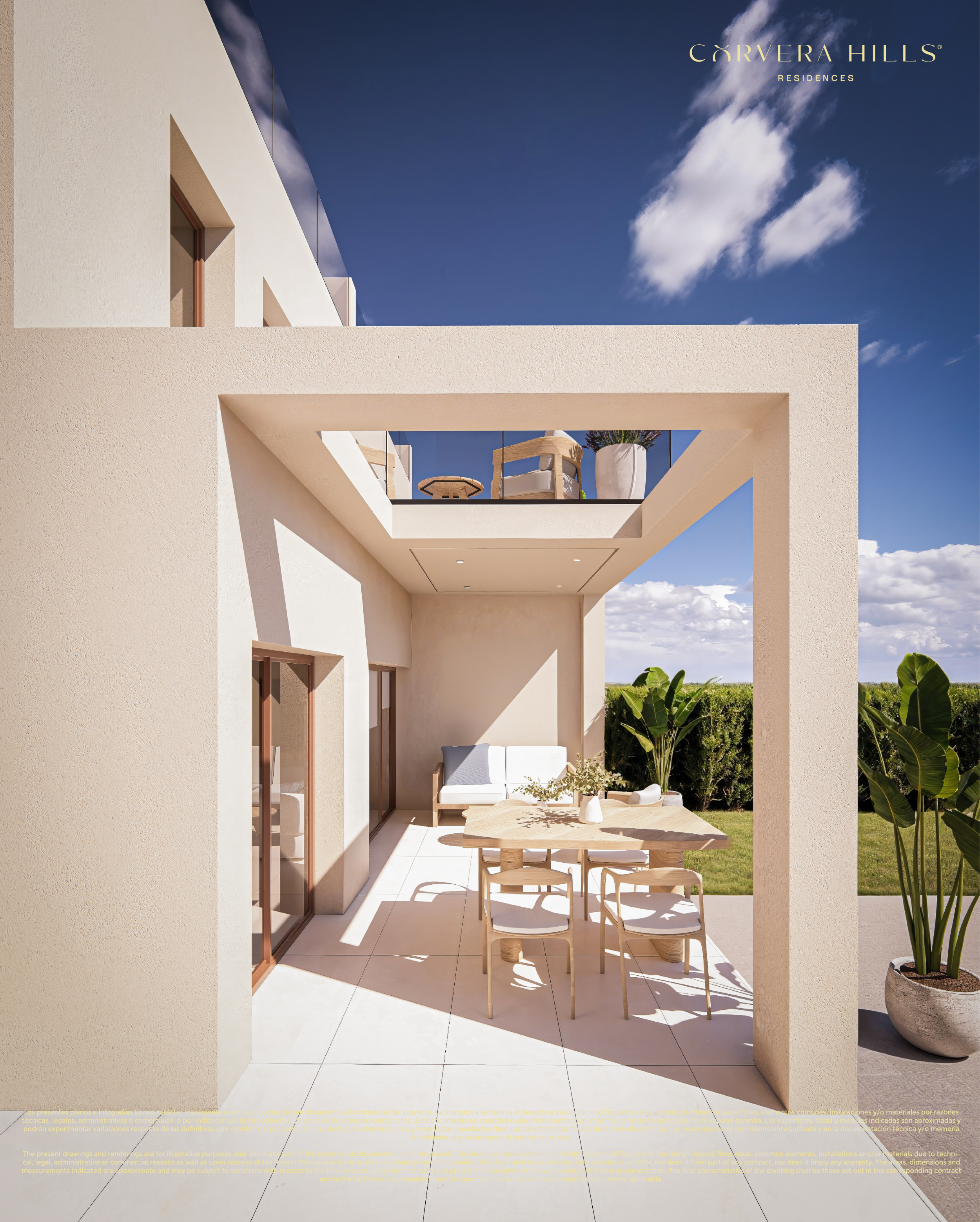 Modern New Build Semi Detached Villas with Solarium &amp; Communal Pool in Corvera Golf &amp; Country Club