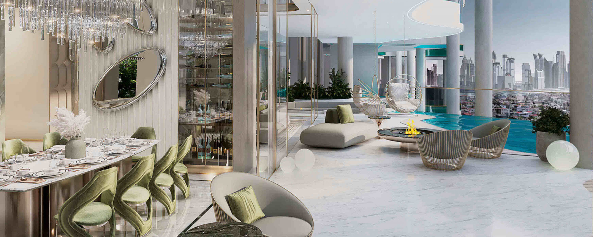 Couture by Cavalli Luxury Apartments with 3 - 6 Bedrooms each with Private Pool in Dubai.  Ready Q2 2027.
