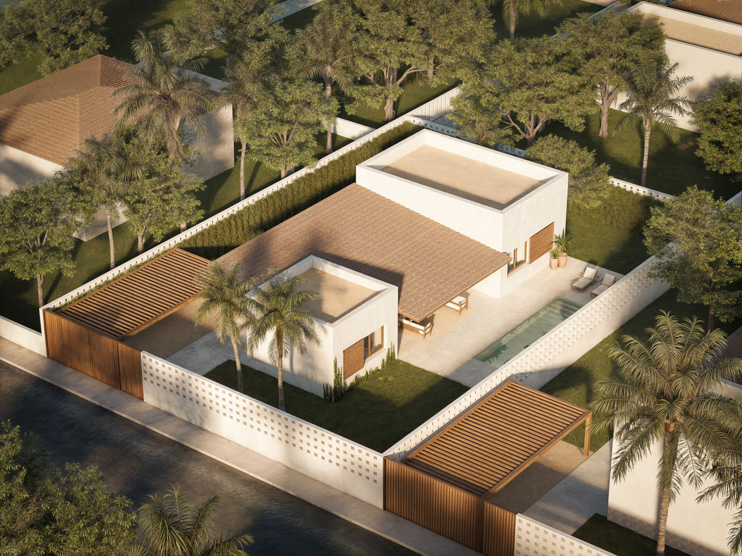 Walk to Beach.  Beautiful New Build Detached Villas in La Manga del Mar Menor.  Ready Summer 2026.