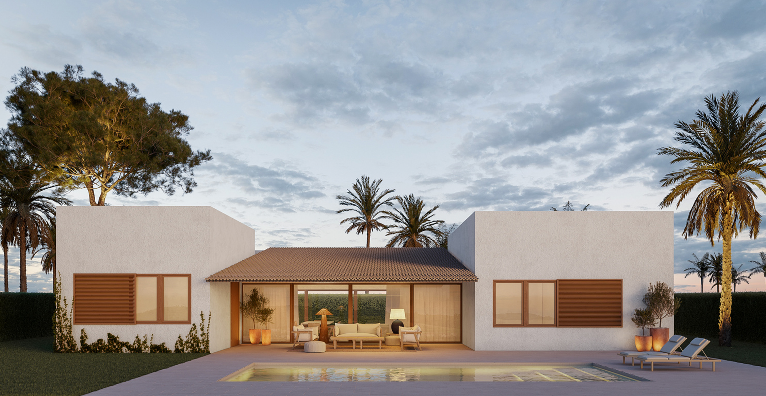 Walk to Beach.  Beautiful New Build Detached Villas in La Manga del Mar Menor.  Ready Summer 2026.