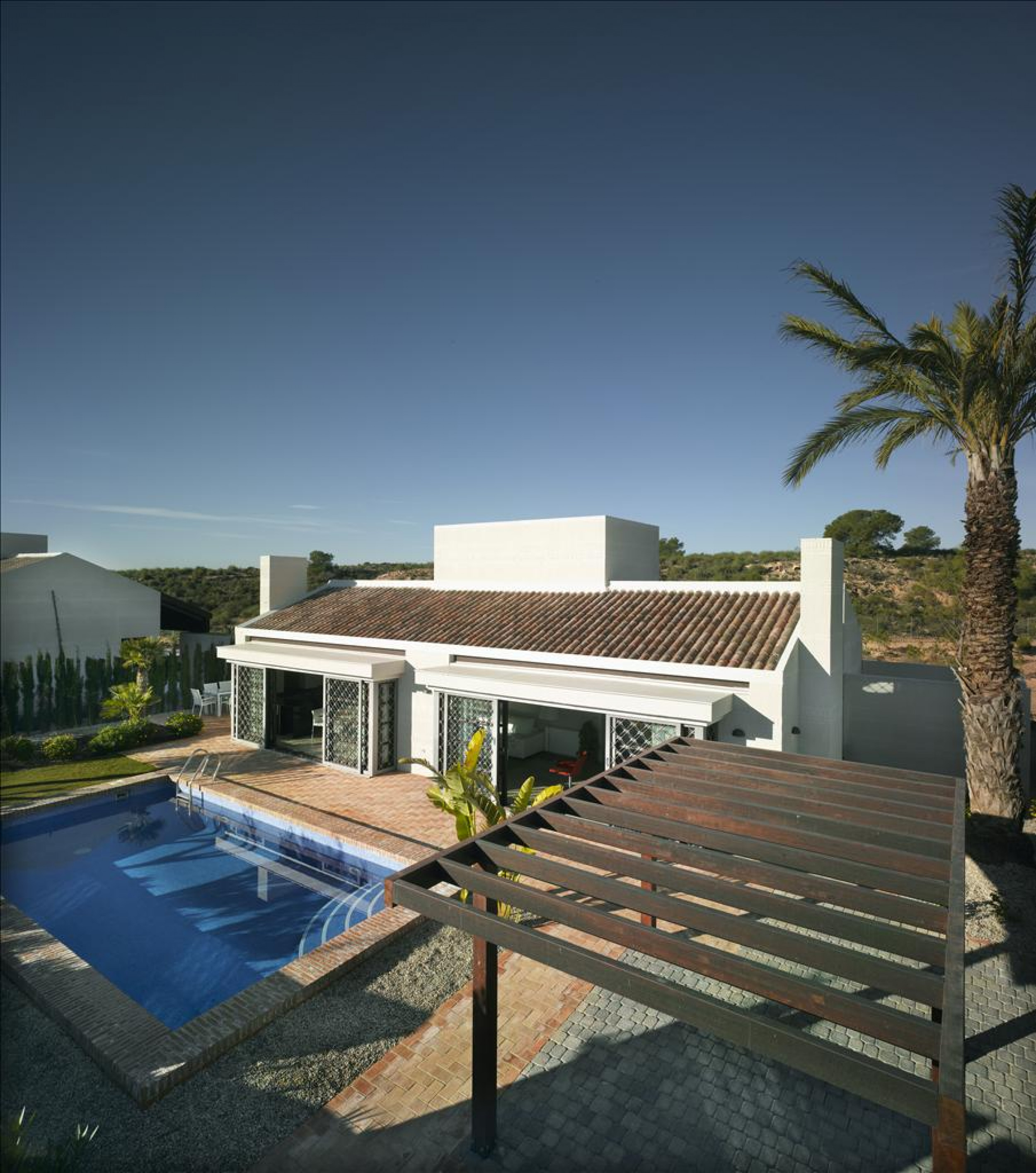 Currently Under Renovation, South Facing 4 Bed Detached One Level Villa Cabales with Pool in Peraleja Golf Resort