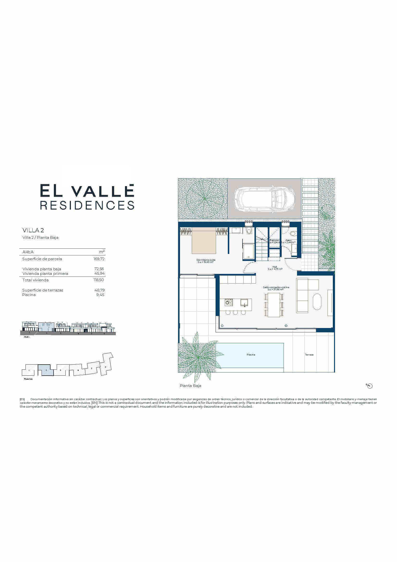 New Build Semi Detached Villas with own Pool in El Valle Golf Resort - floor plan 6
