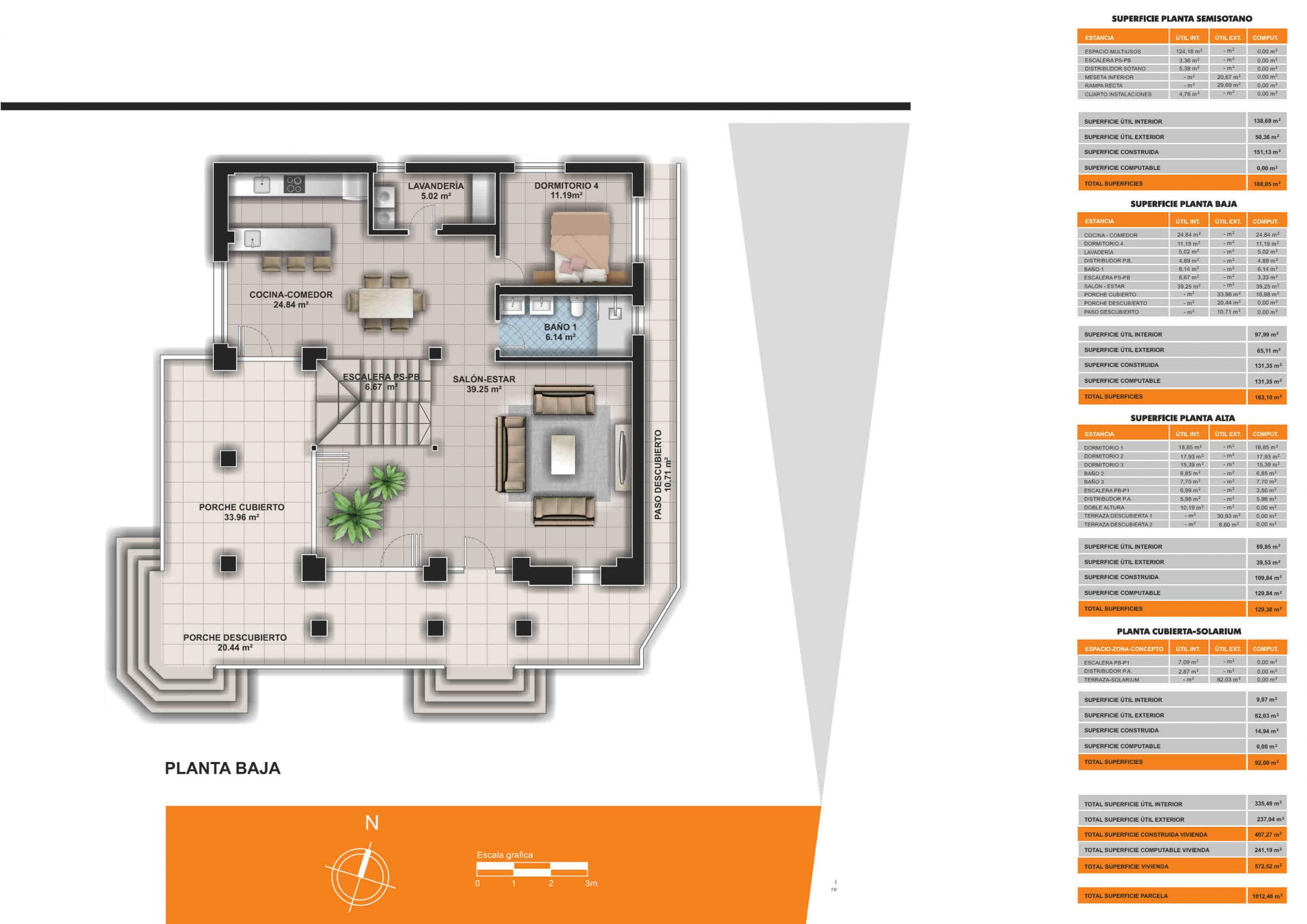 Ready Now.  Sea Views Luxury Villa with Pool, Padel Court &amp; Basement in Torrevieja - floor plan 5