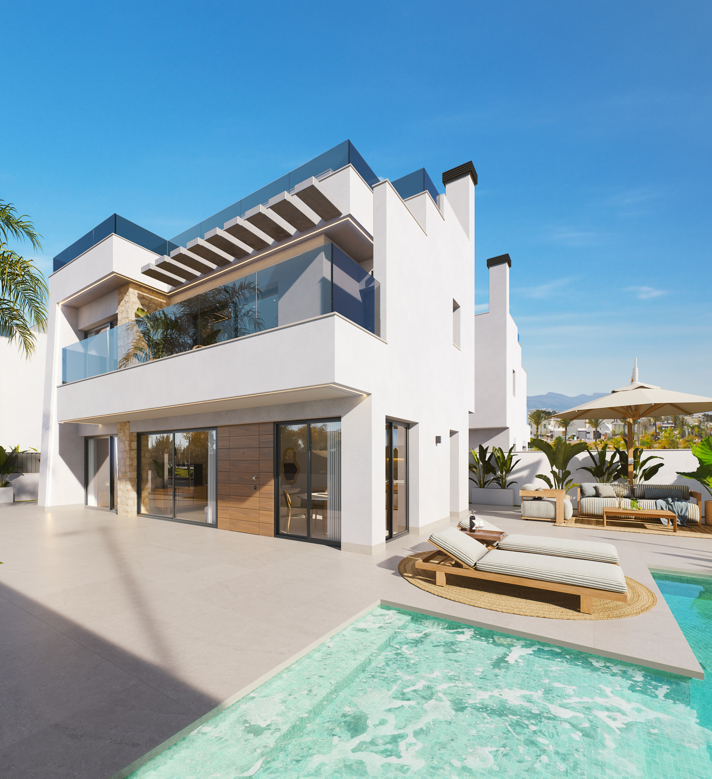 South Facing!  2 Exclusive 4 Bed Detached Villas with Basement, Pool and Solarium in Santa Rosalia Lake and Life Resort