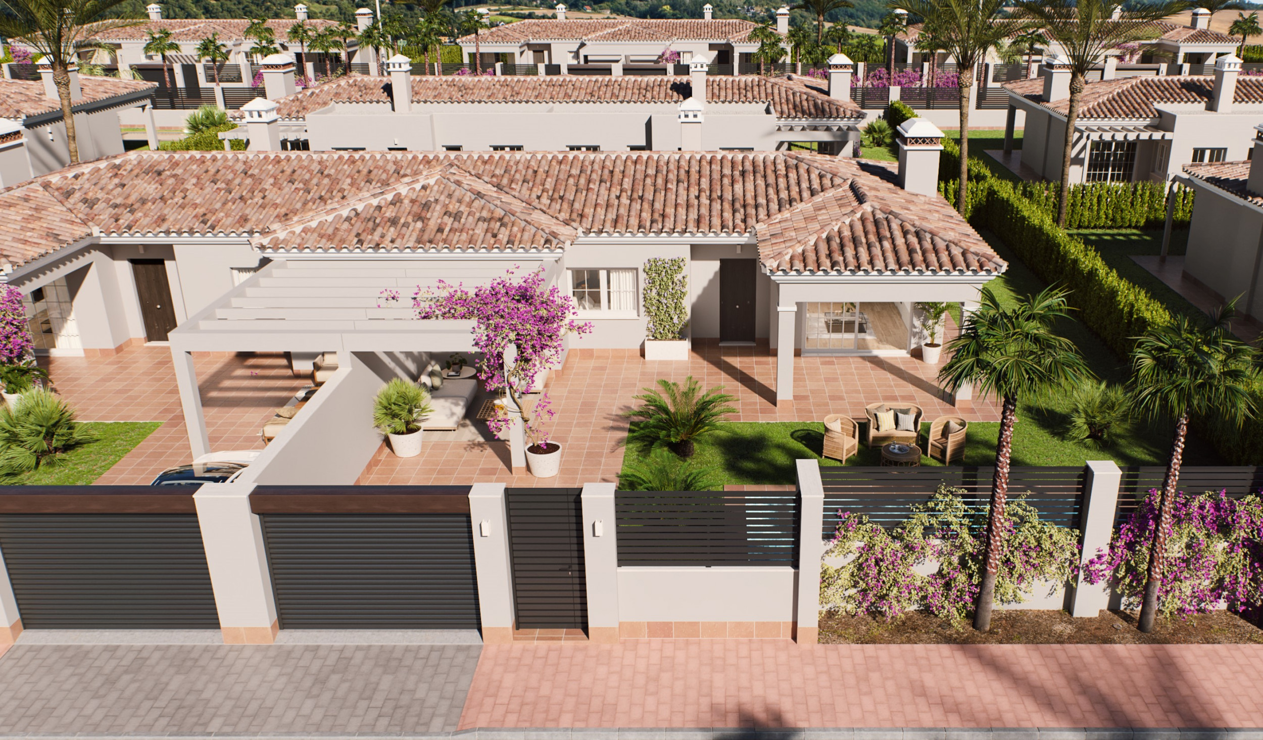 New Build Semi Detached Villas with Own Pools in La Unión, only 10 Mins to Cartagena