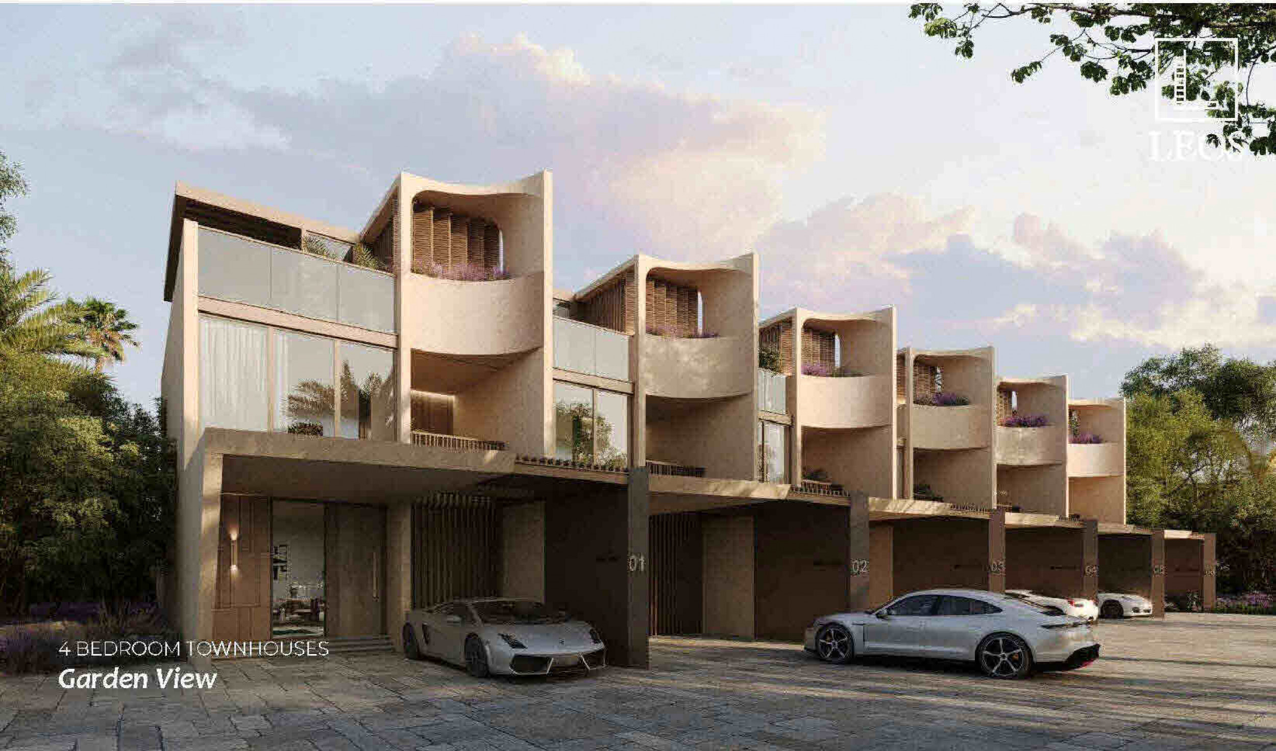 Luxury 4 Bedroom Townhouses in upscale Development in Dubai.  Ready Q4 2028