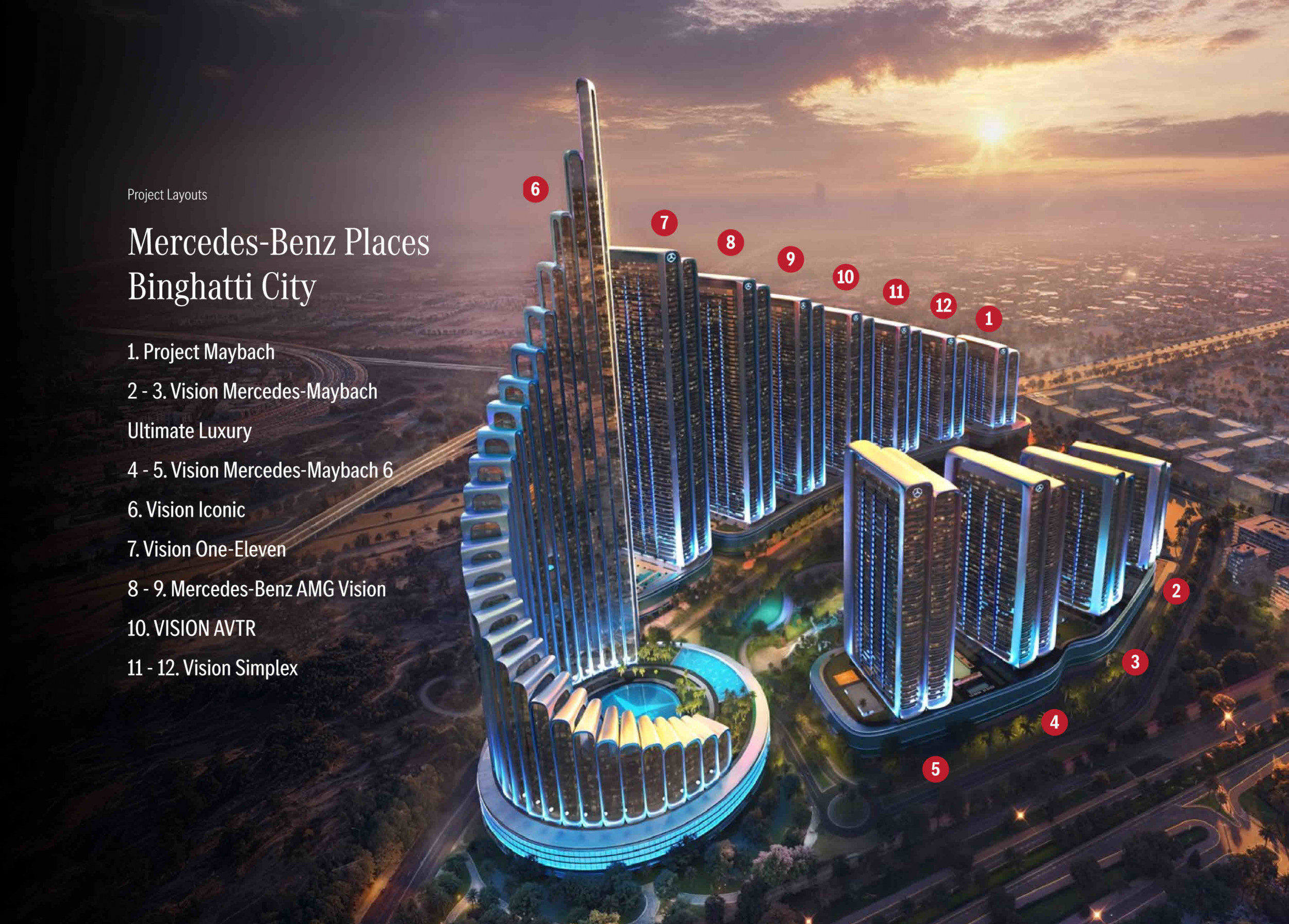 Mercedes Benz - Binghatti City, Studios up to 5 Bedroom Penthouses, Meydan, Dubai