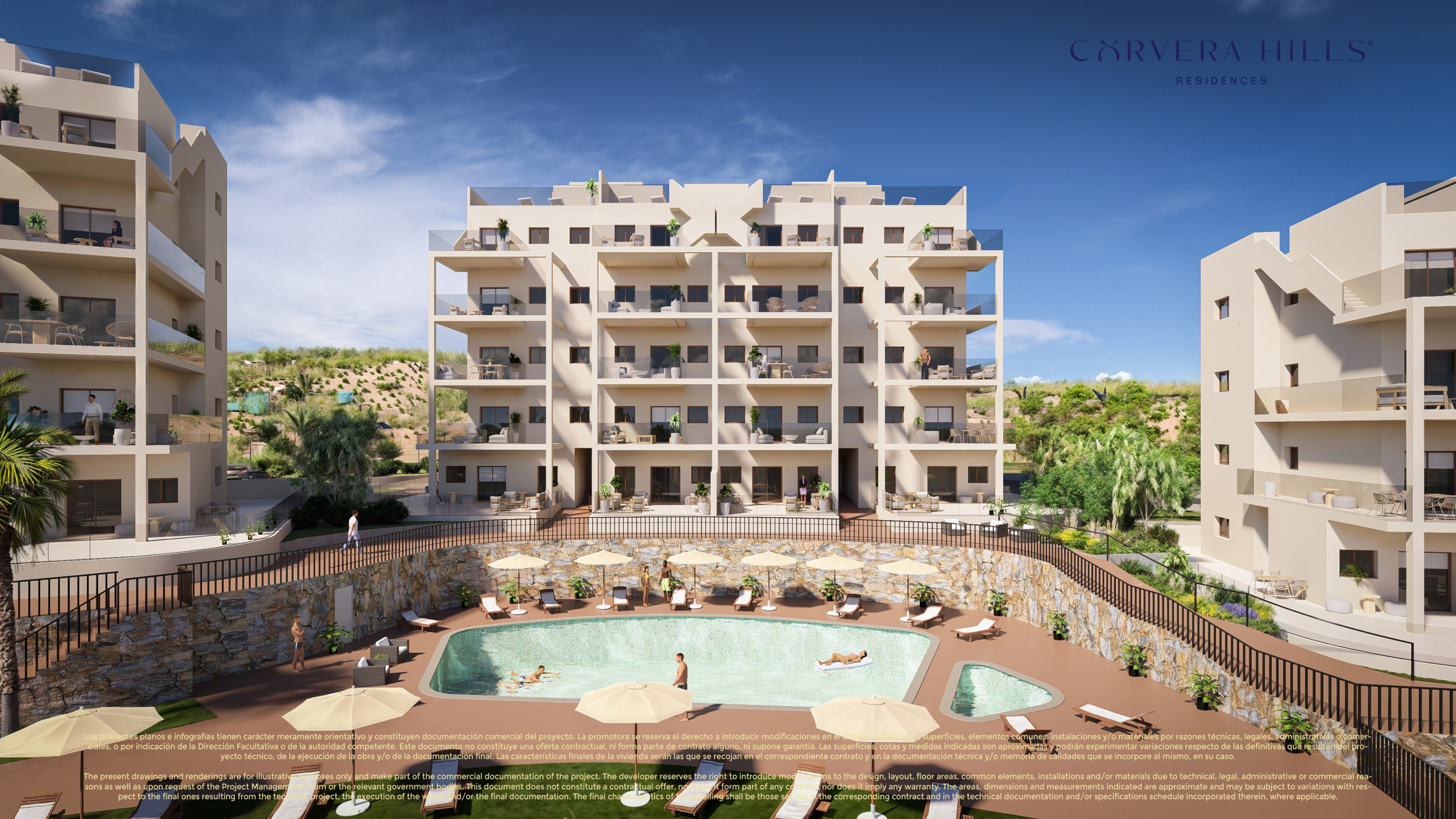 New Build Apartments with Communal Pool in Corvera Hills Resort