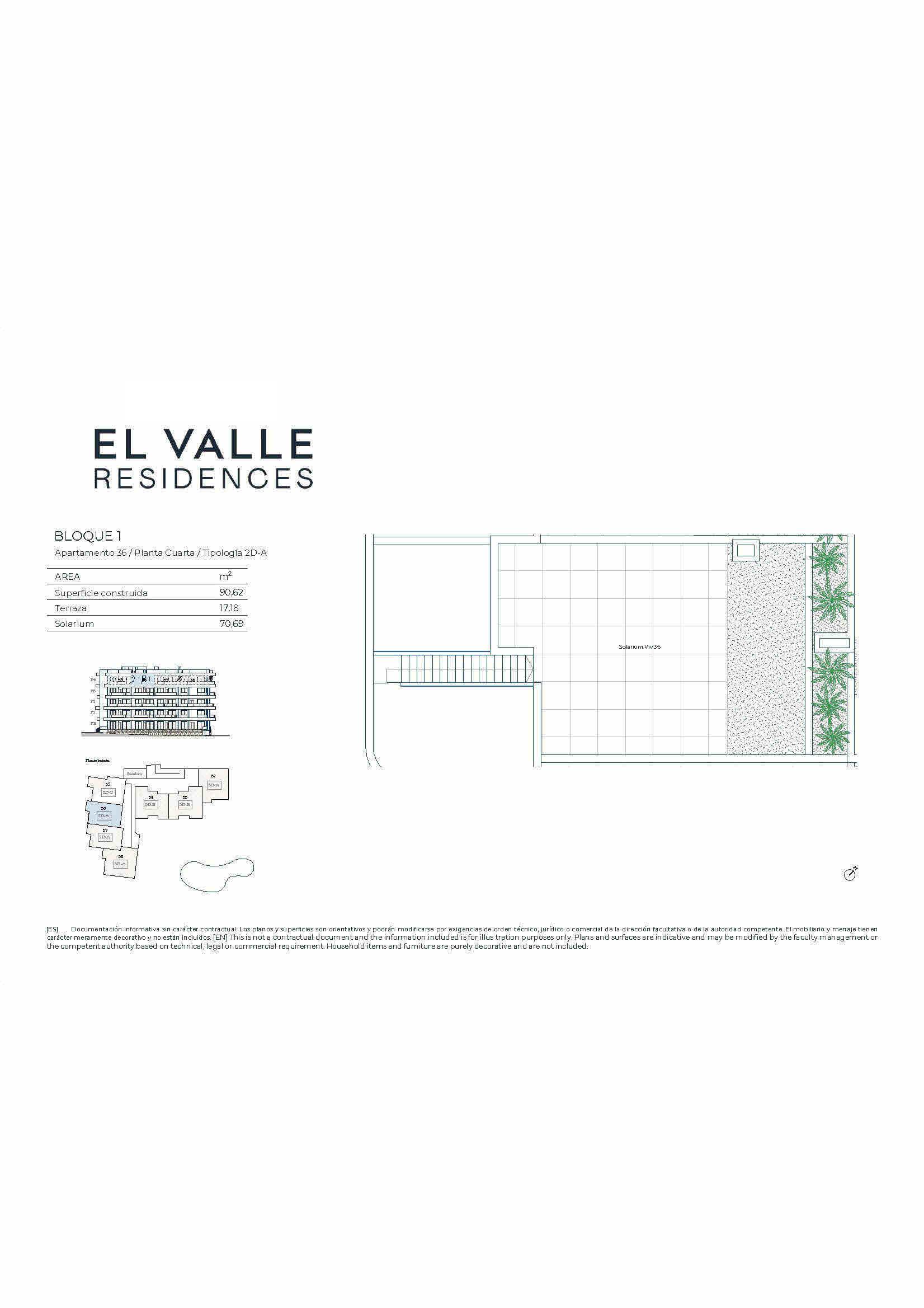 Stunning New Build Two Bedroom Penthouse Apartments in El Valle Golf Resort.  Ready Summer 2027. - floor plan 2