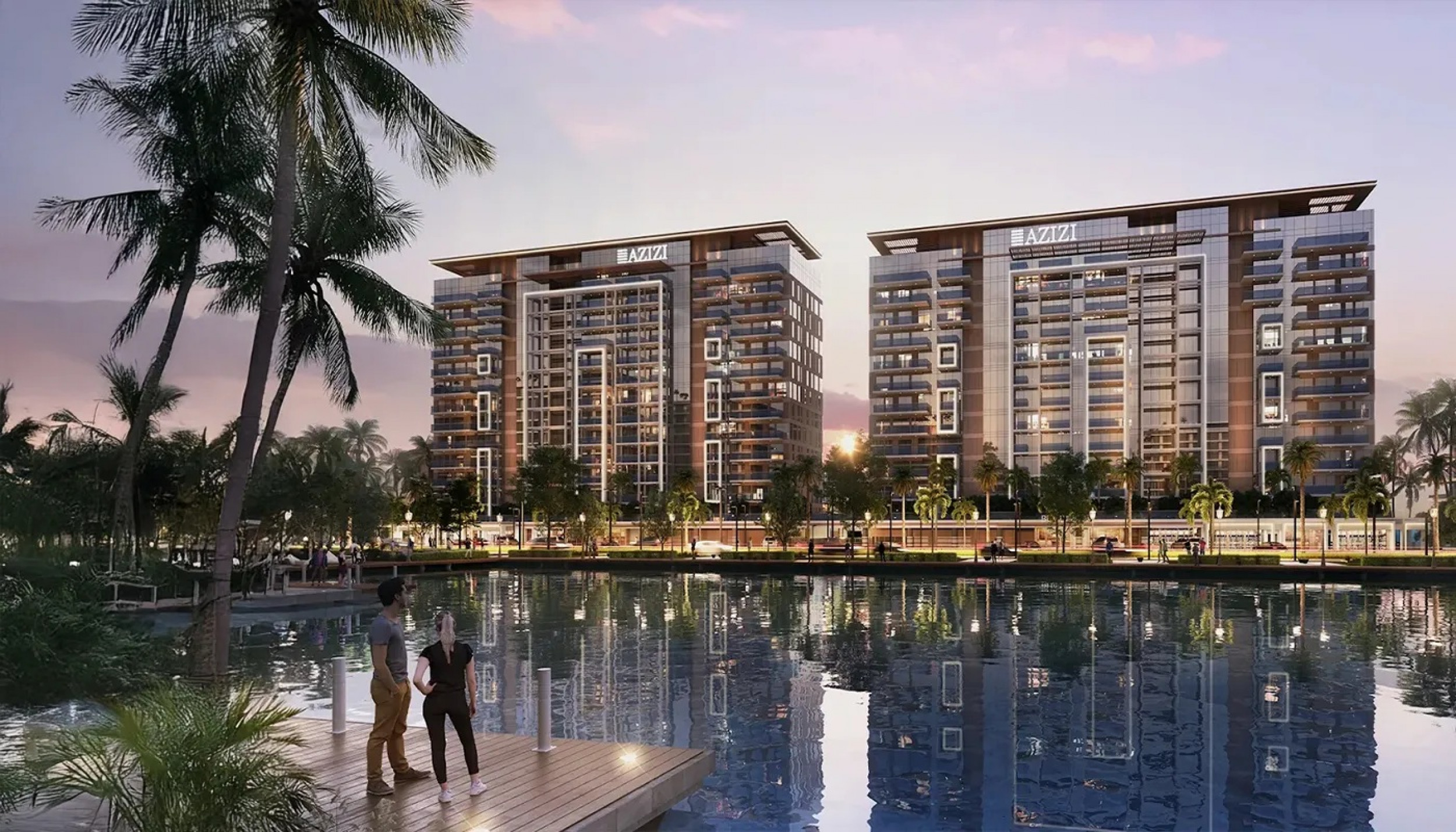 Venetian Inspired Waterfront Two Bedroom Apartments in Azizi Venice Development in Dubai South