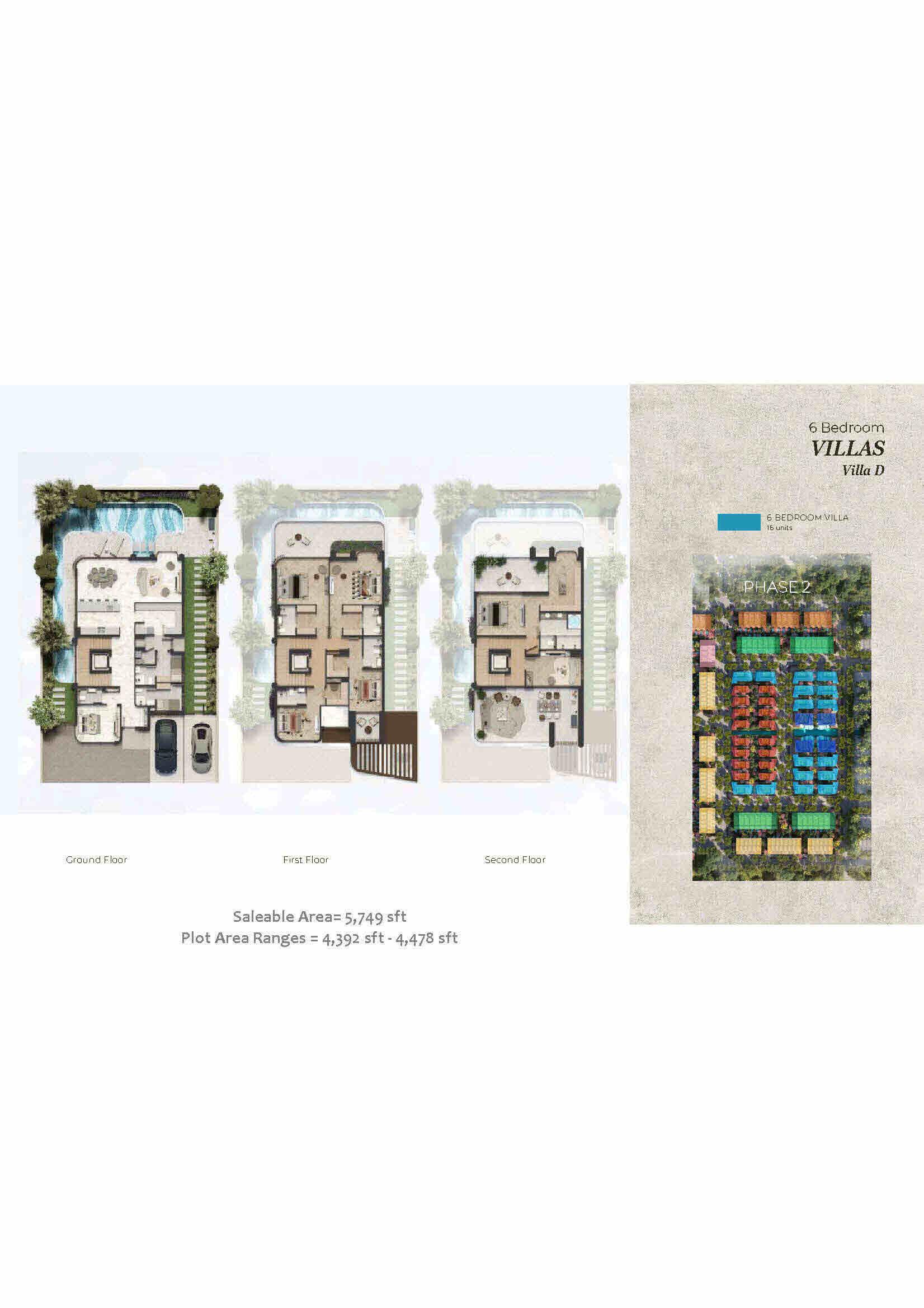 Luxury 6 Bedroom Villa in upscale Development in Dubai.  Ready Q4 2028 - floor plan 1