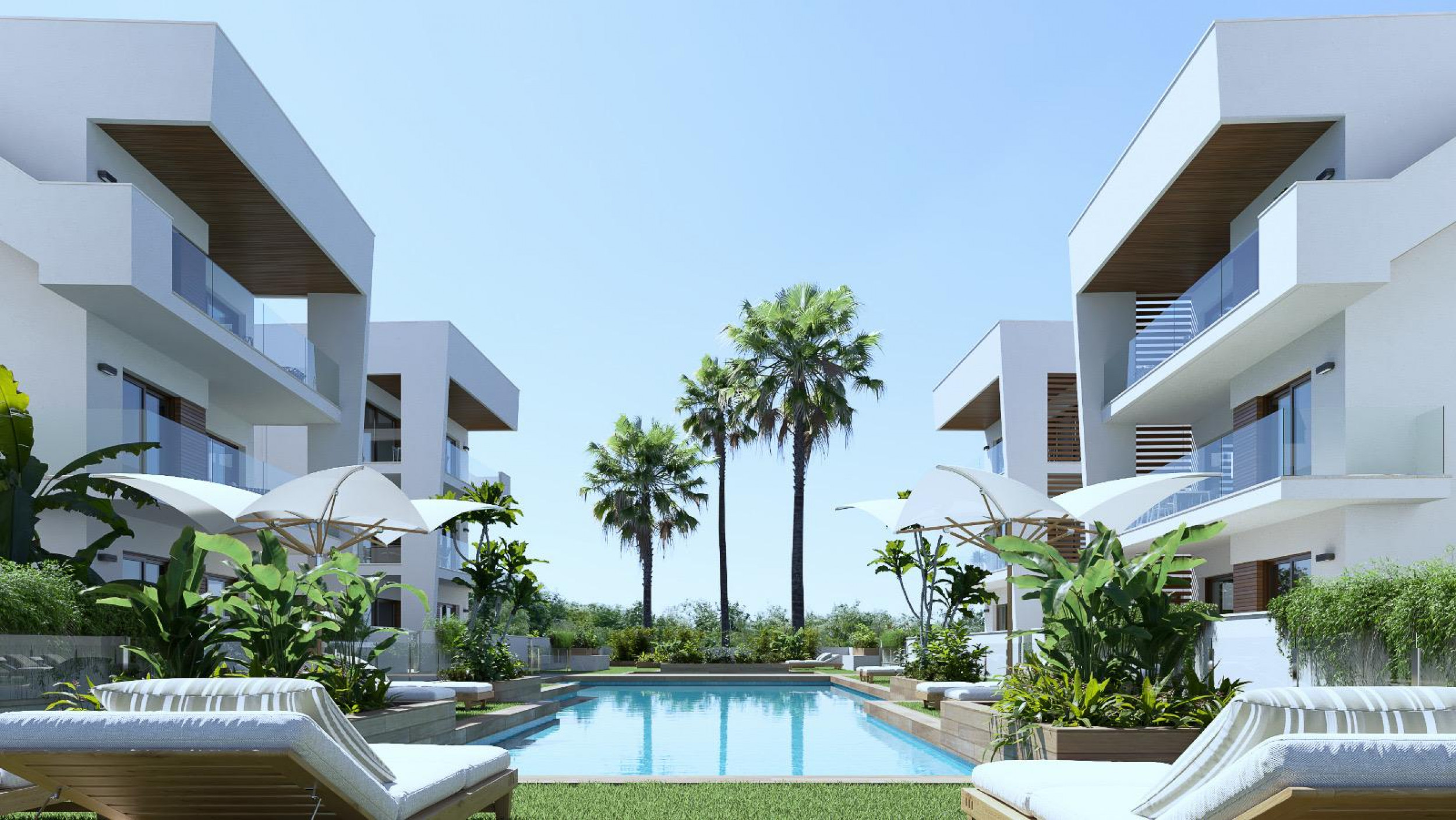 Walk to Beach!  Modern New 3 Bed Ground Floor Apartments in Los Alcázares.  Ready June 2026