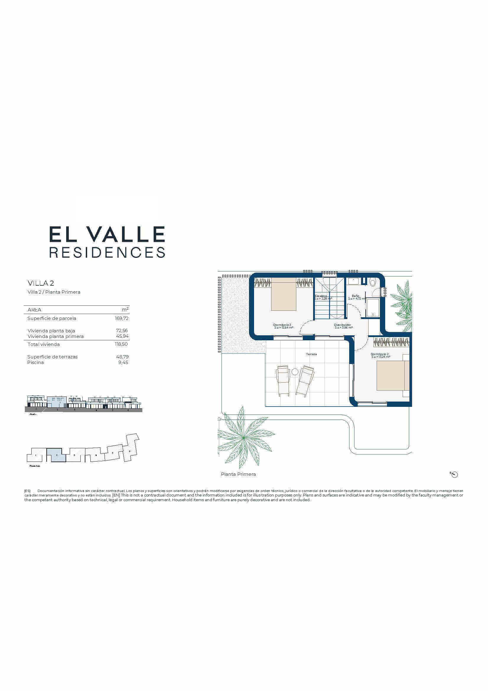 New Build Semi Detached Villas with own Pool in El Valle Golf Resort - floor plan 5
