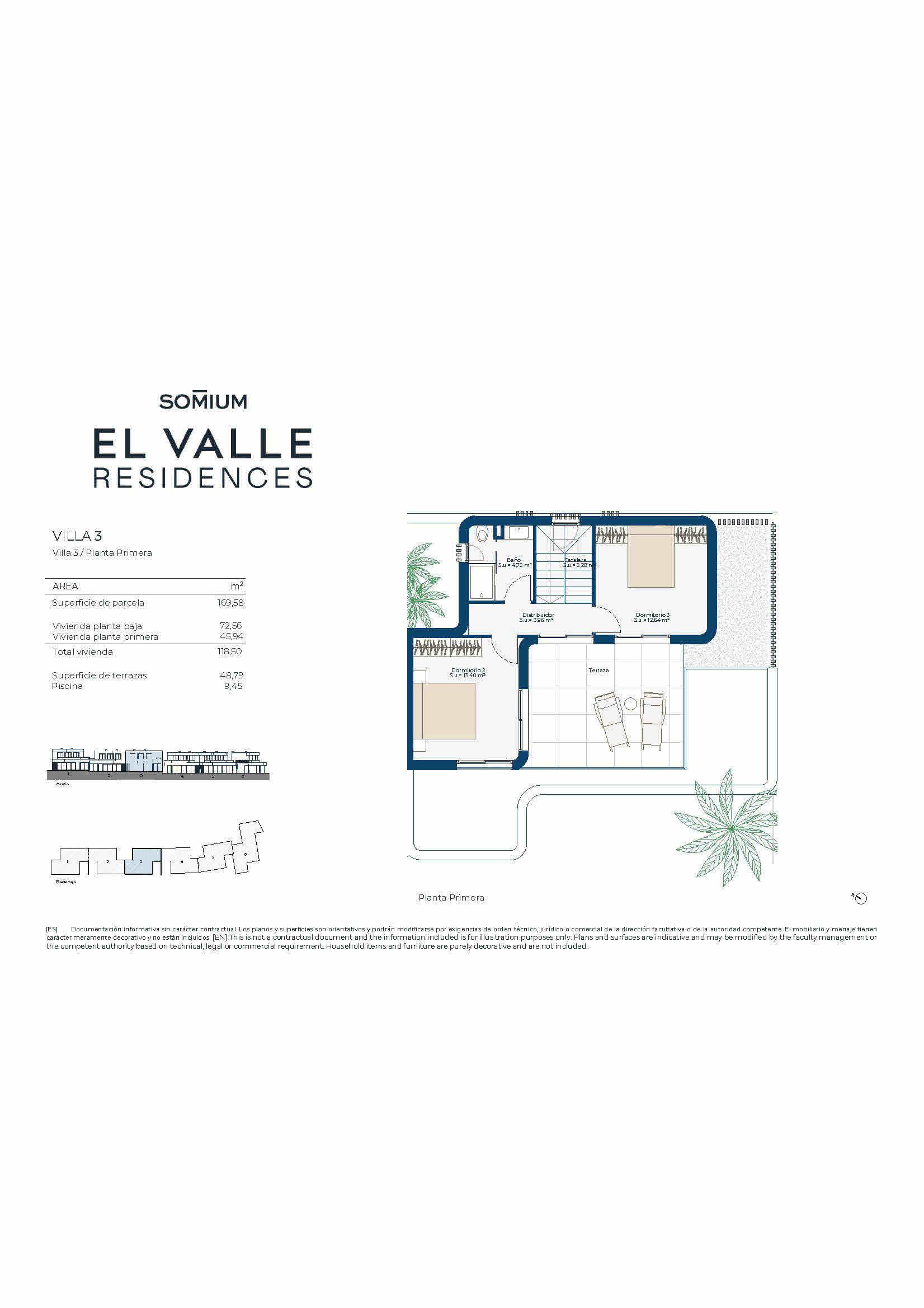 New Build Semi Detached Villas with own Pool in El Valle Golf Resort - floor plan 4