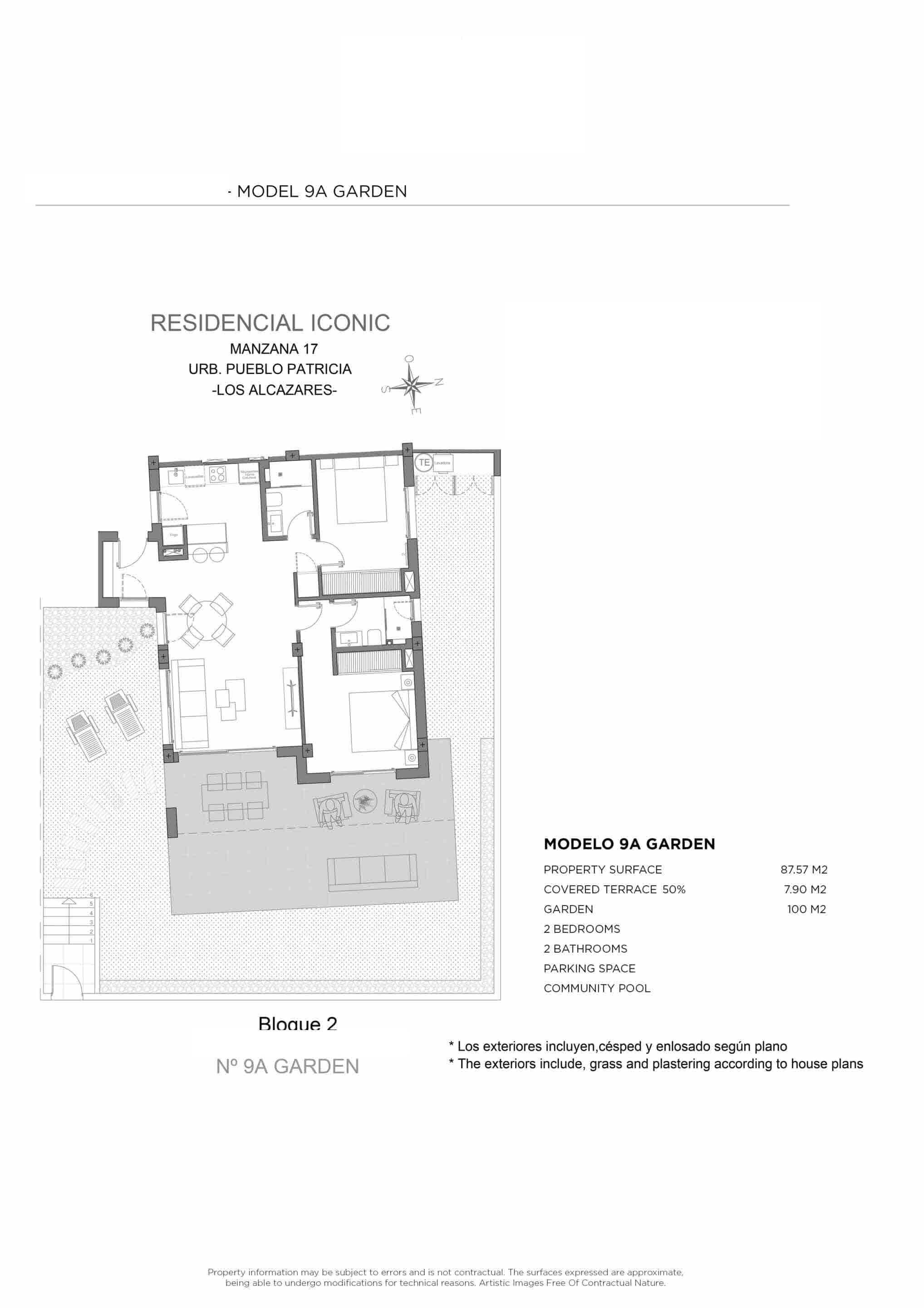 Walk to Beach!  Modern New Ground Floor Apartments in Los Alcázares.  Ready June 2026 - floor plan 1