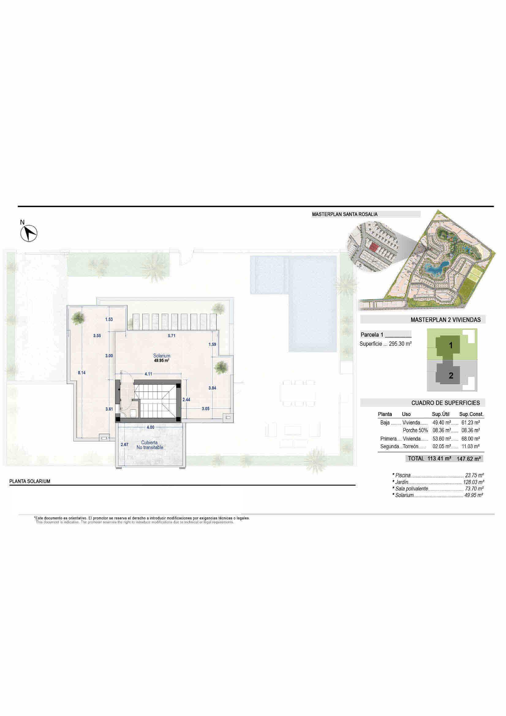 South Facing!  2 Exclusive 4 Bed Detached Villas with Basement, Pool and Solarium in Santa Rosalia Lake and Life Resort - floor plan 4