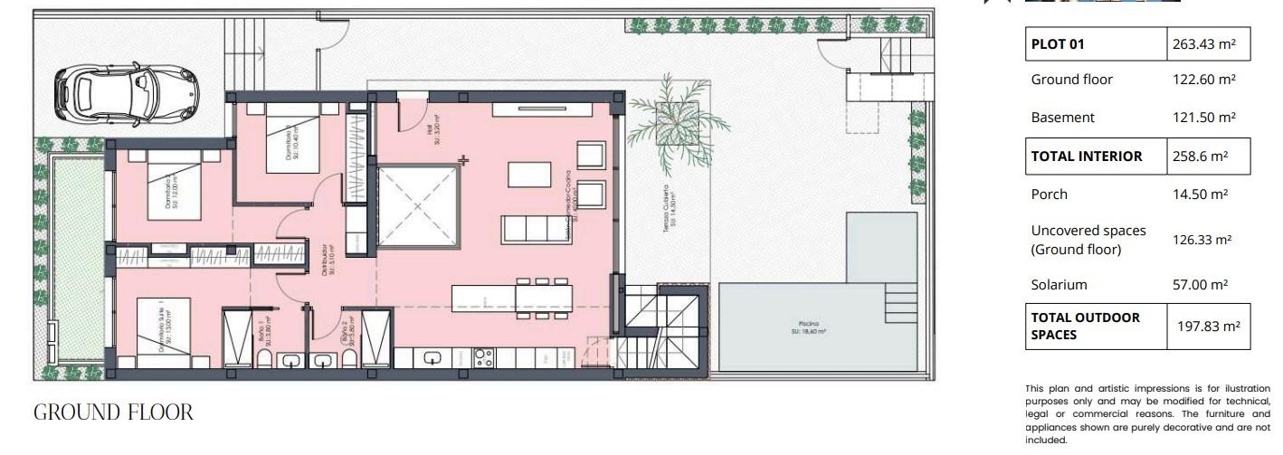 NEW RELEASE - West Facing Detached Villa with Pool, Basement &amp; Solarium in Santa Rosalia Lake and Life Resort - floor plan 1