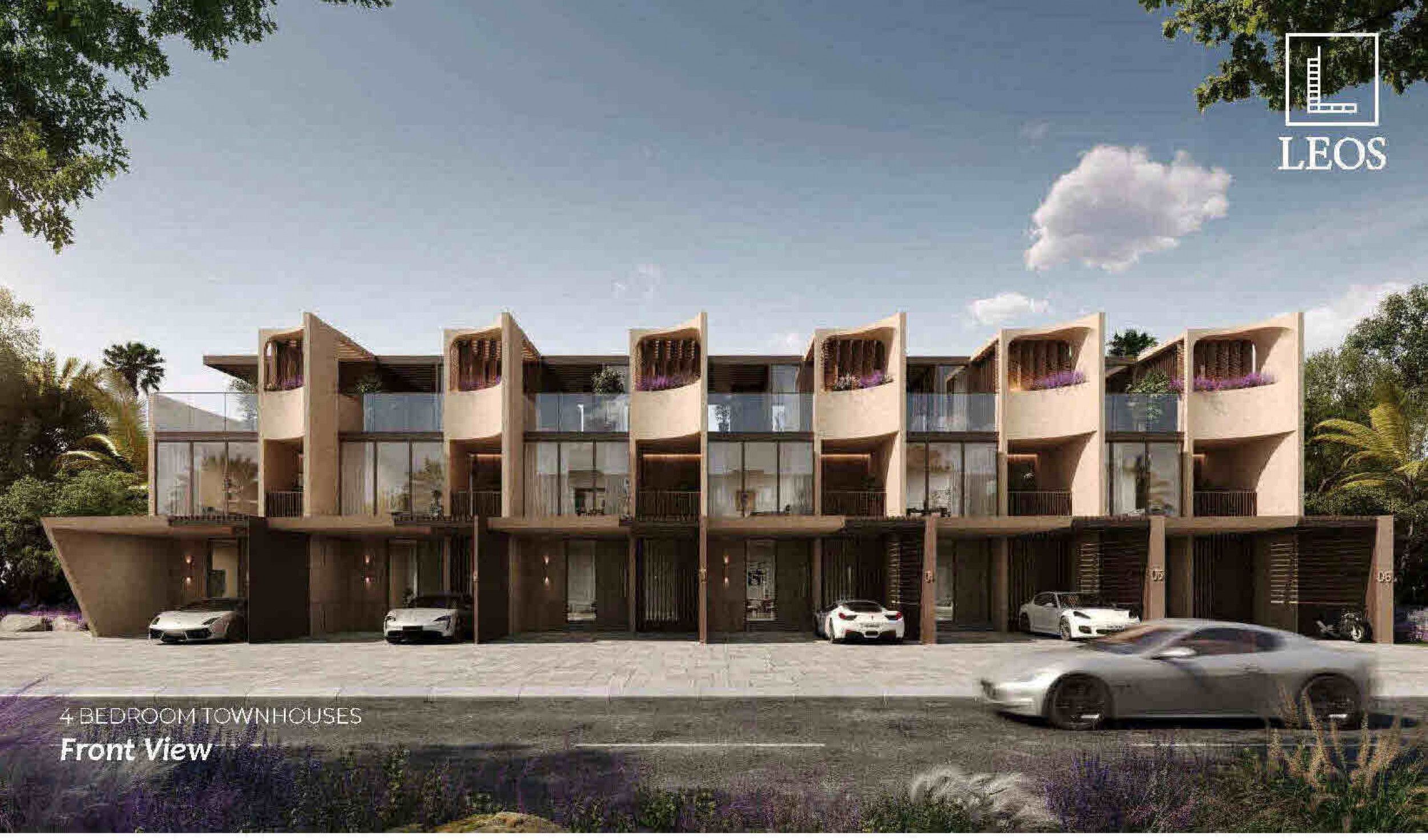 Luxury 4 Bedroom Townhouses in upscale Development in Dubai.  Ready Q4 2028