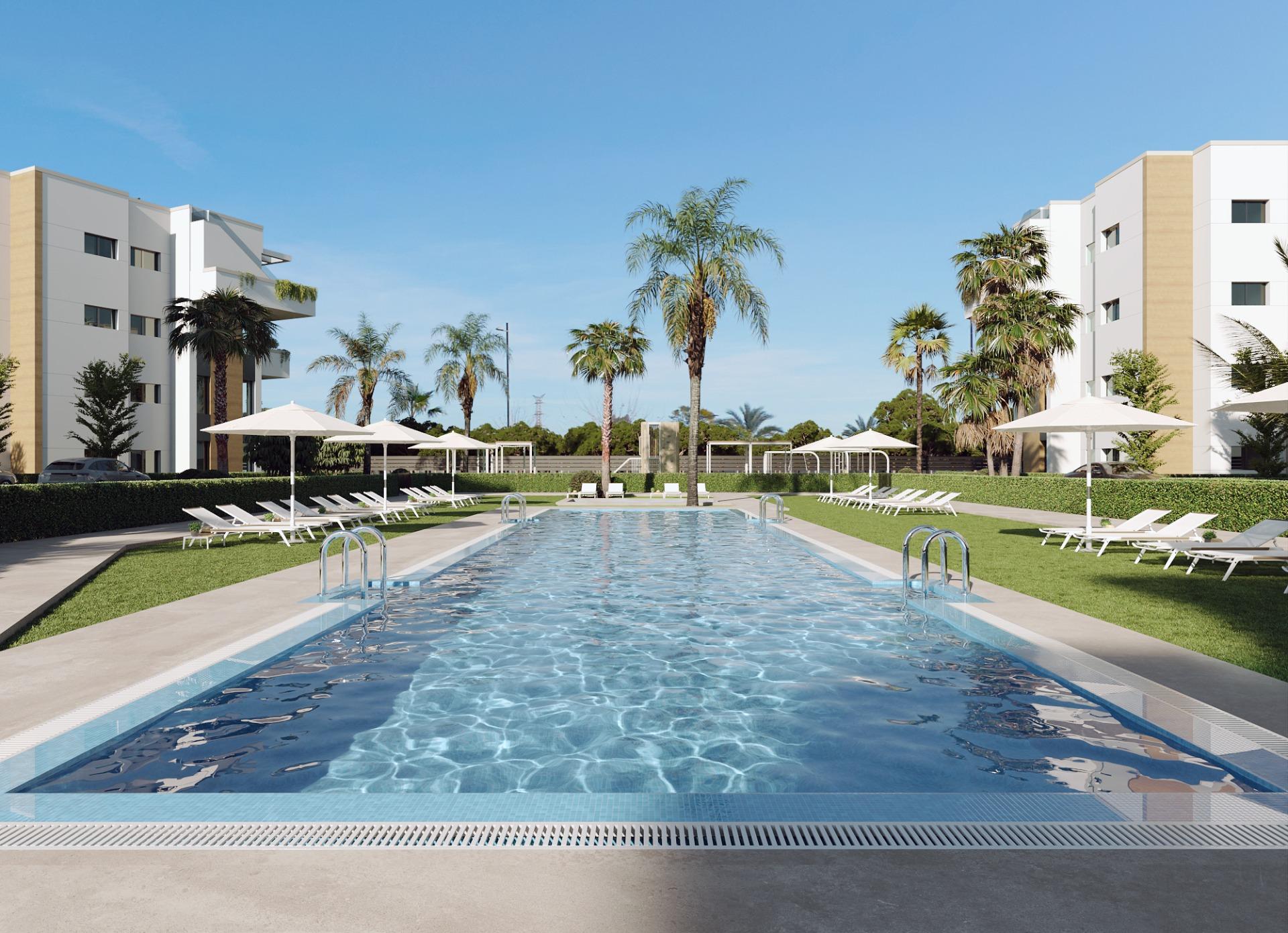 New build tourist apartments in santa rosalía lake and life resort costa cálida