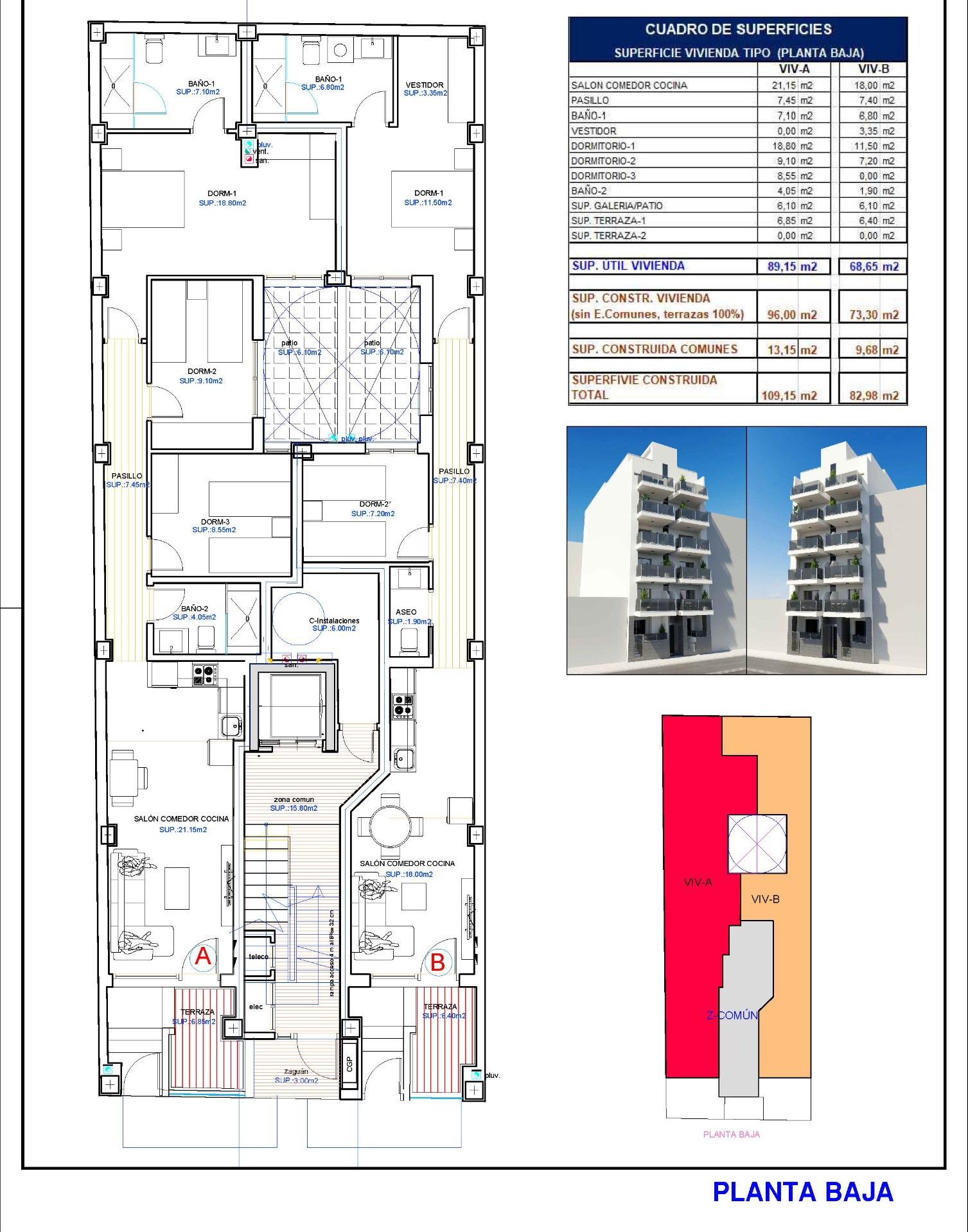 New build apartments in torrevieja, just 150m from playa del cura