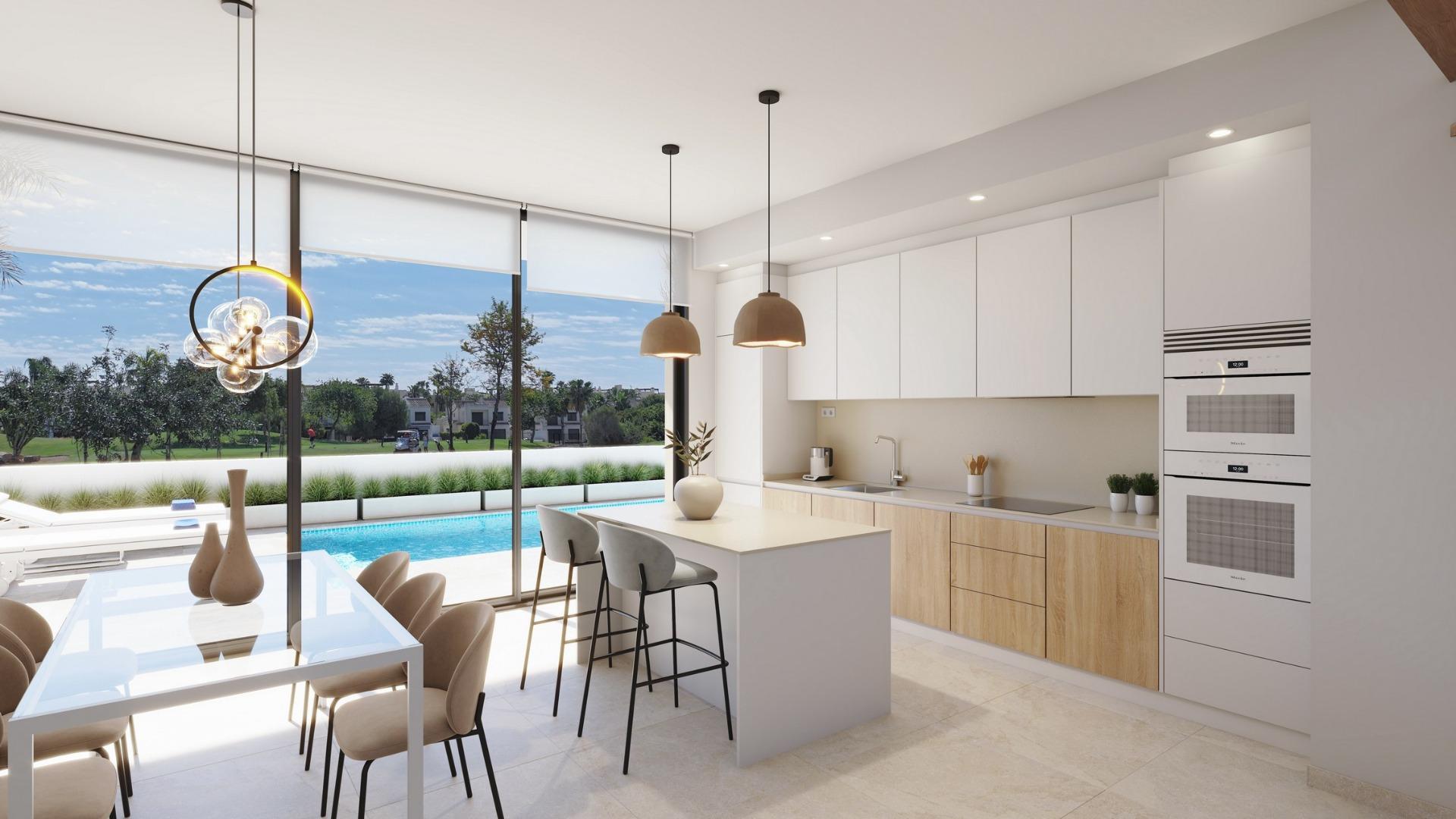 New build villas on the frontline of roda golf with private pool