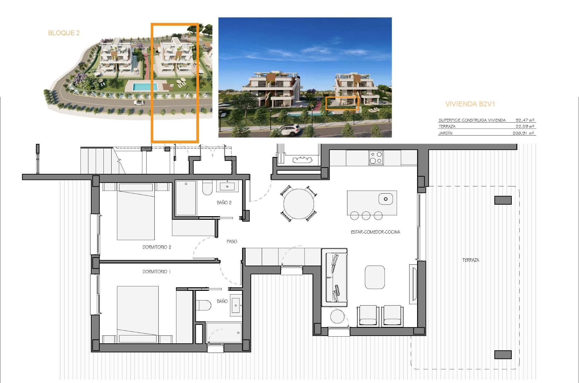 New build apartments in hacienda del Álamo golf resort, murcia
