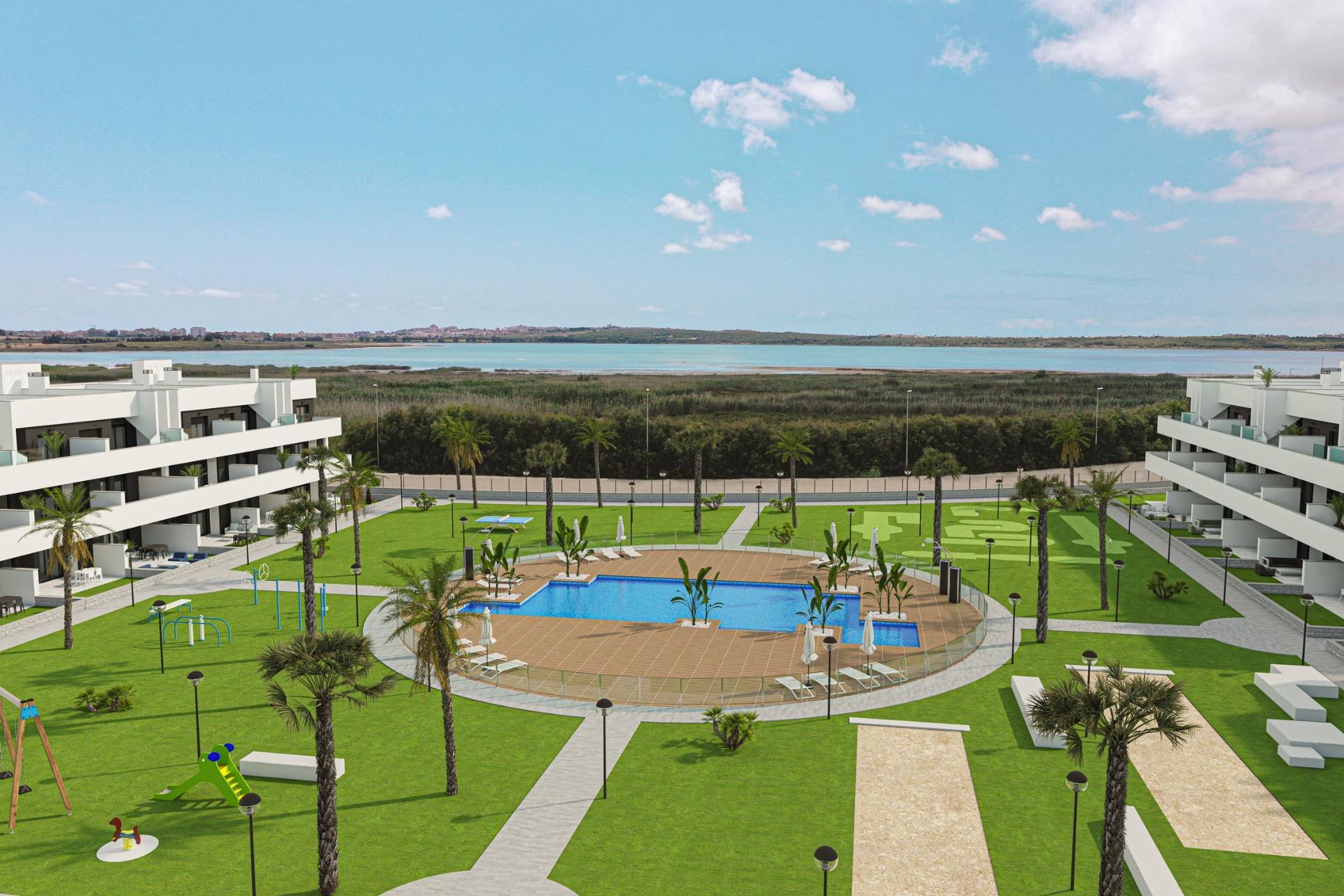 New build tourist licensed apartments with lagoon views in el raso guardamar del segura