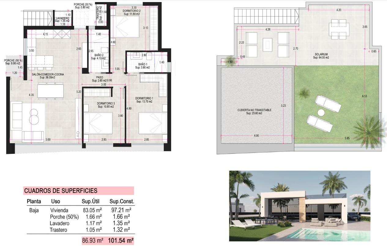 New build villas in condado de alhama golf course
