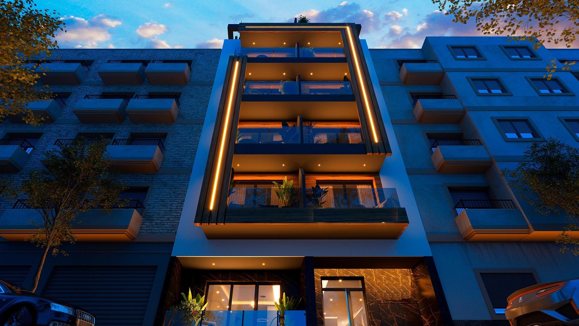 Modern apartments just 250m from playa del cura in torrevieja
