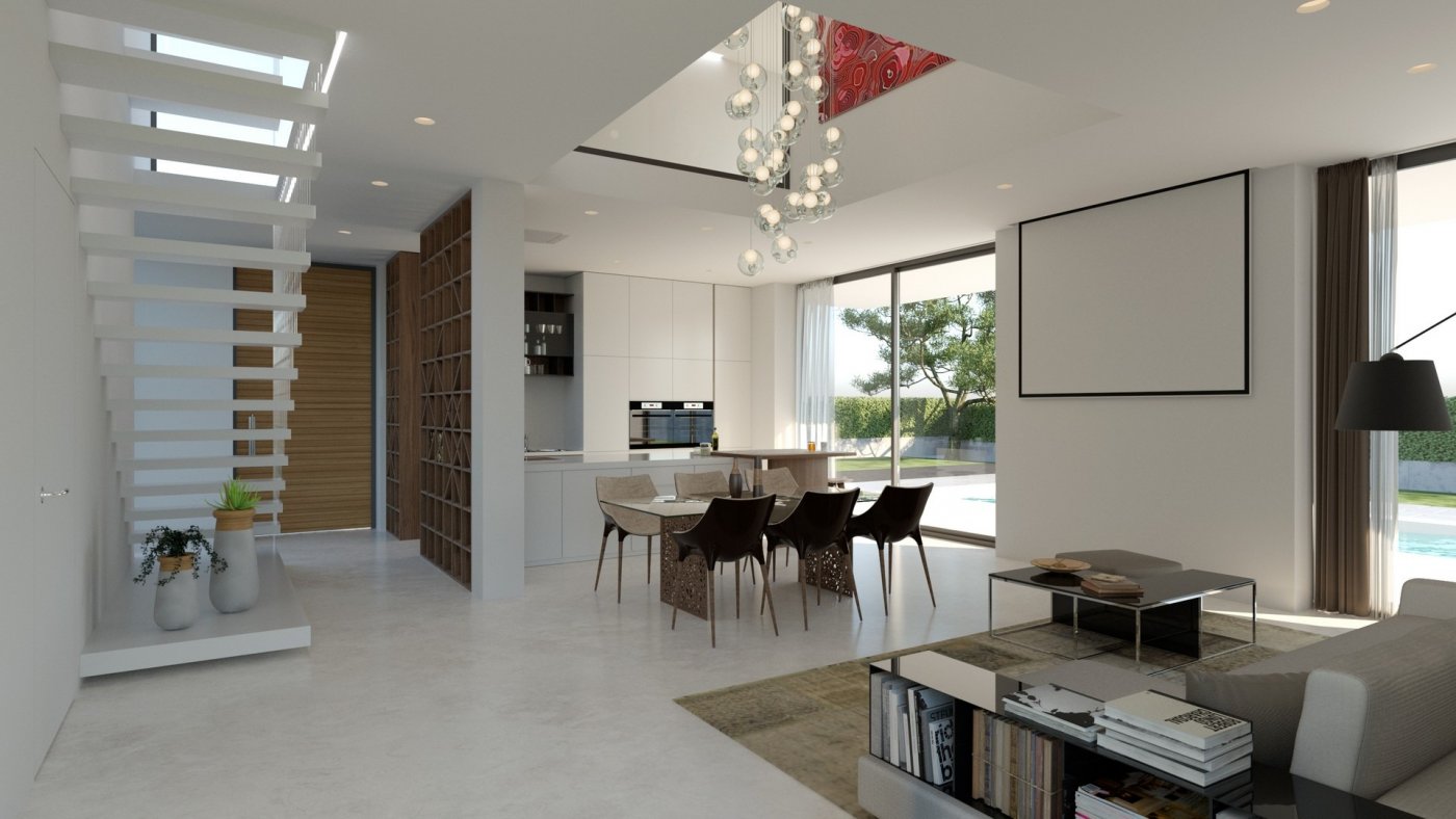 New construction villas 250 m from the beach in campoamor