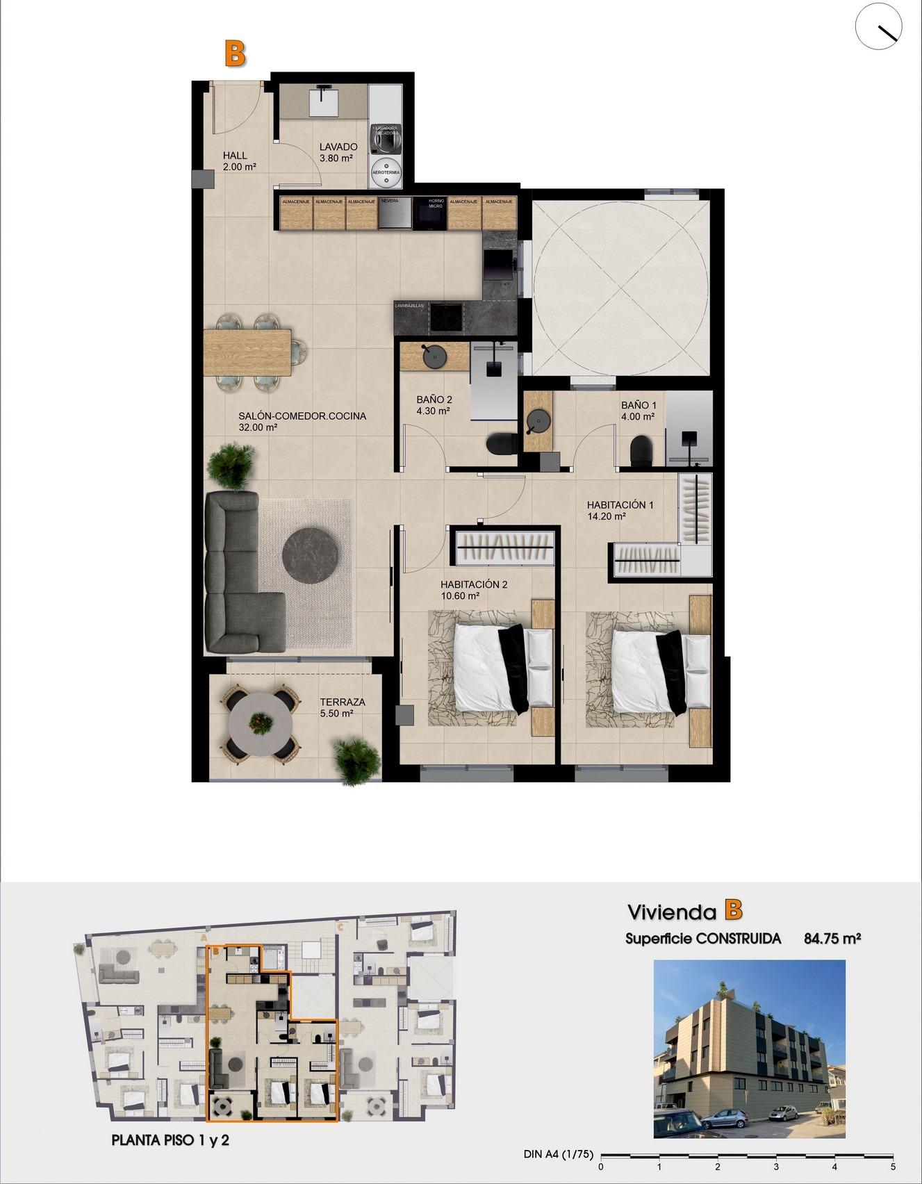 New build apartments for sale in catral alicante with rooftop pool