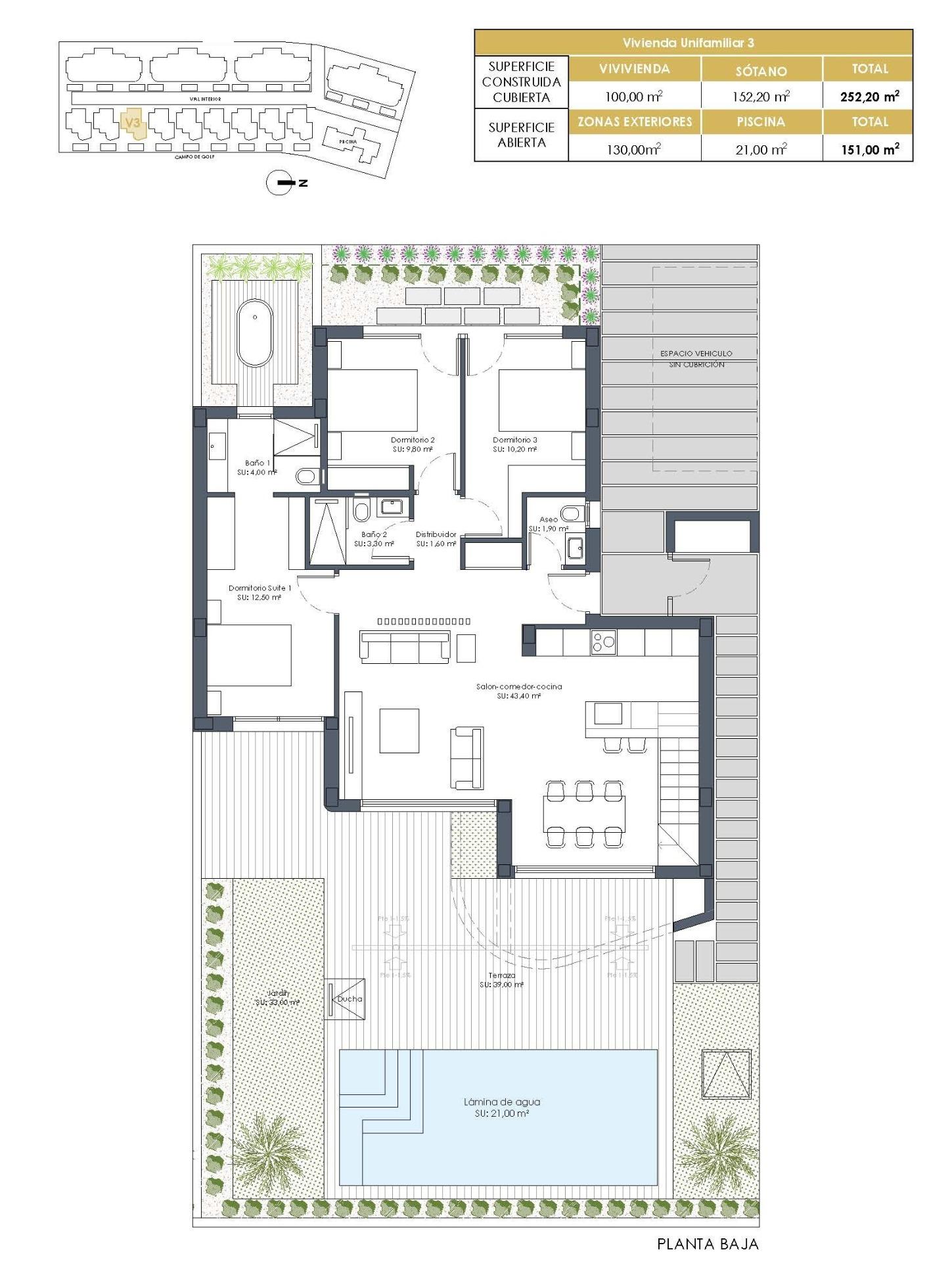 New build golf front apartments and villas in la serena golf los alcazares