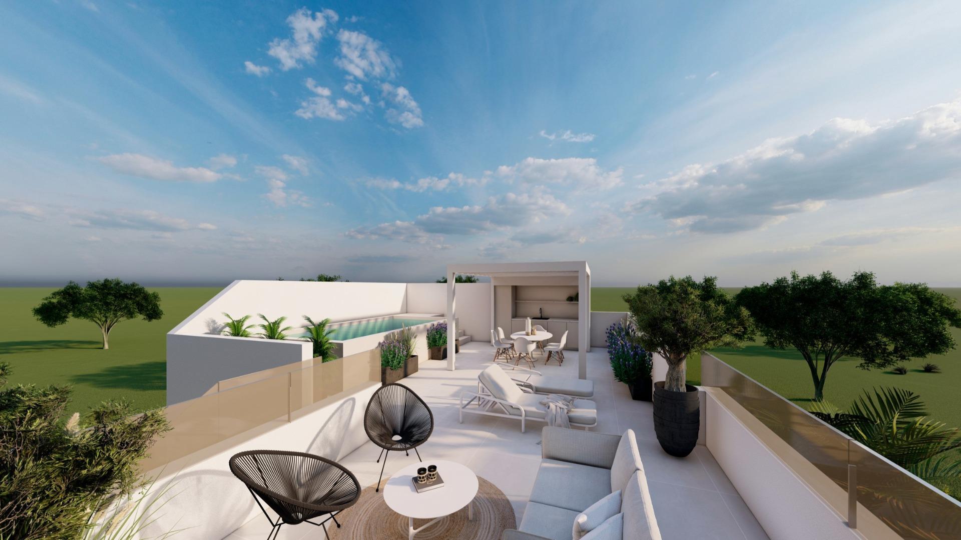 Exclusive new build bungalows with private pool in pilar de la horadada