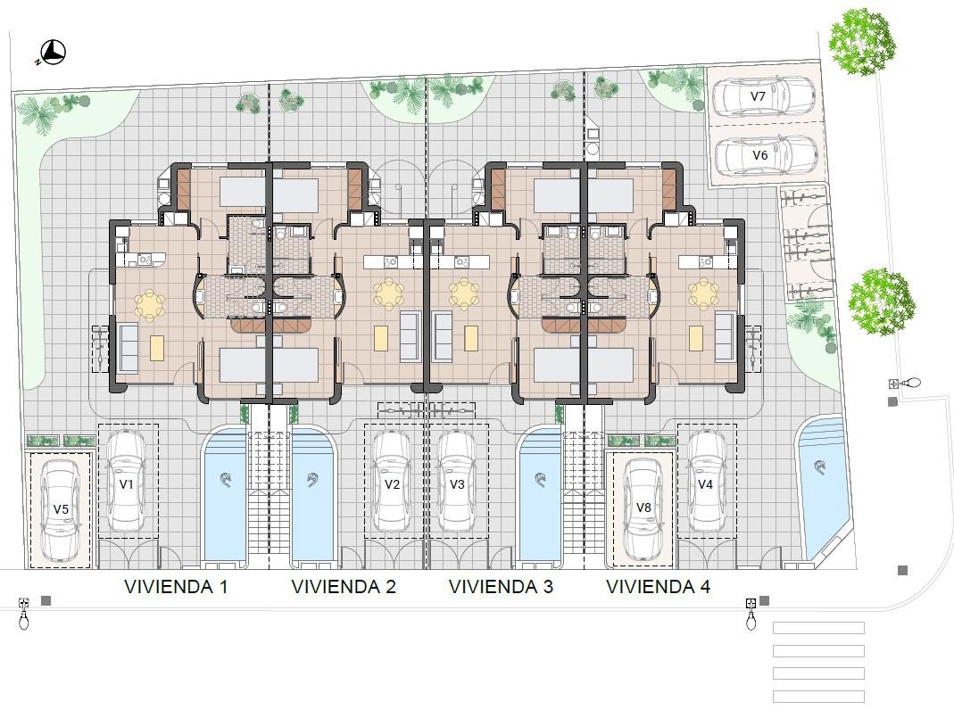 Exclusive new build bungalows with private pool in pilar de la horadada