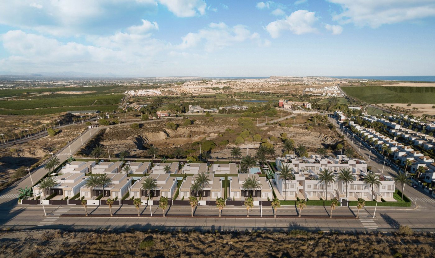 New build semi detached villas with private pool at la finca golf resort algorfa